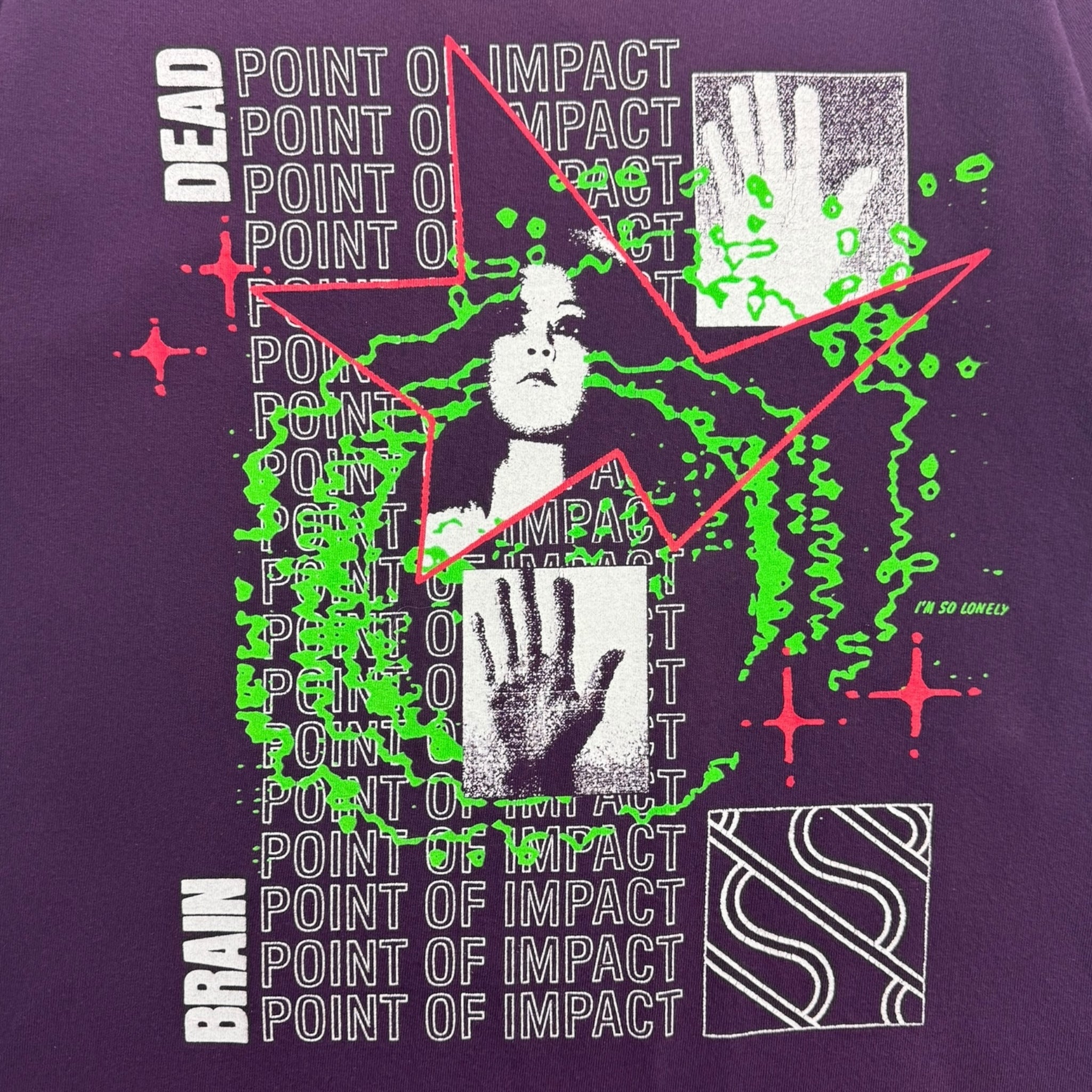 Brain Dead Point Of Impact Tee Purple