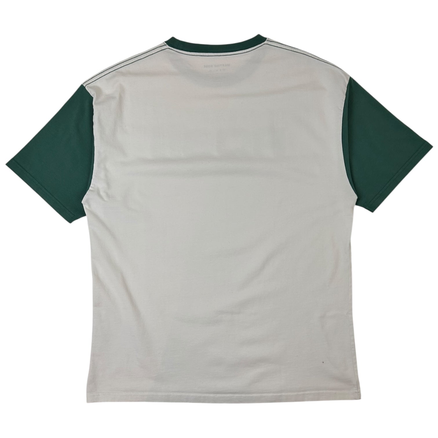 Martine Rose Block Logo T-Shirt White/Green