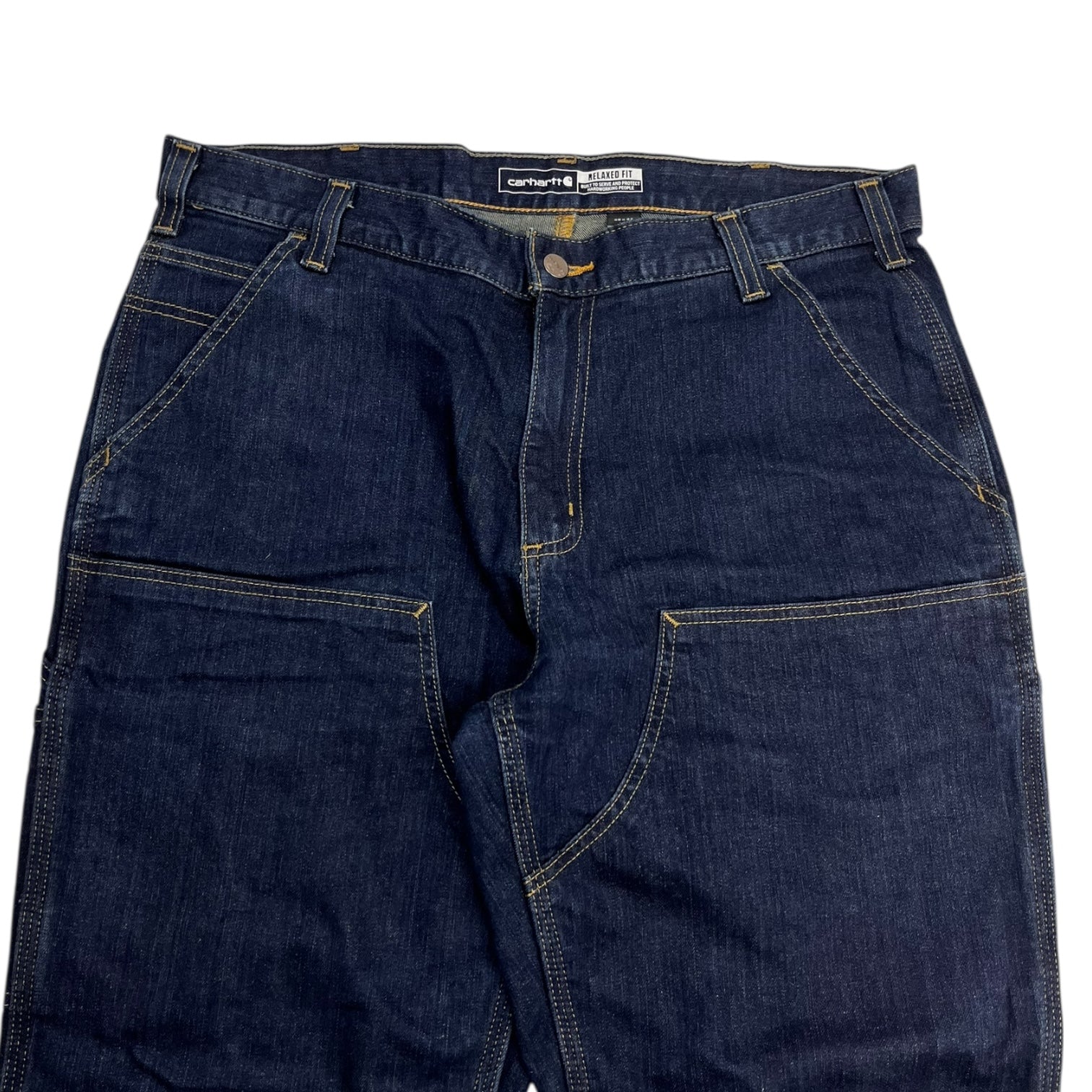 Carhartt Double-Front Utility Denim Bottoms Indigo