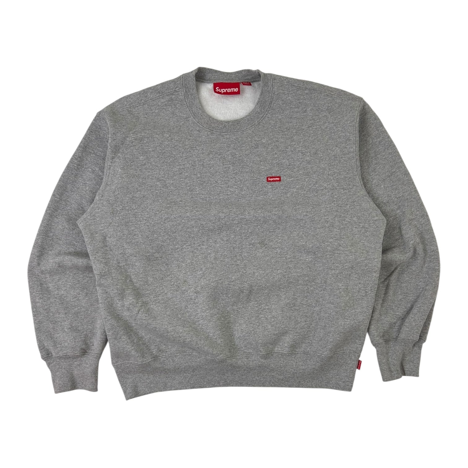 Supreme Mini Box Logo Crewneck Grey