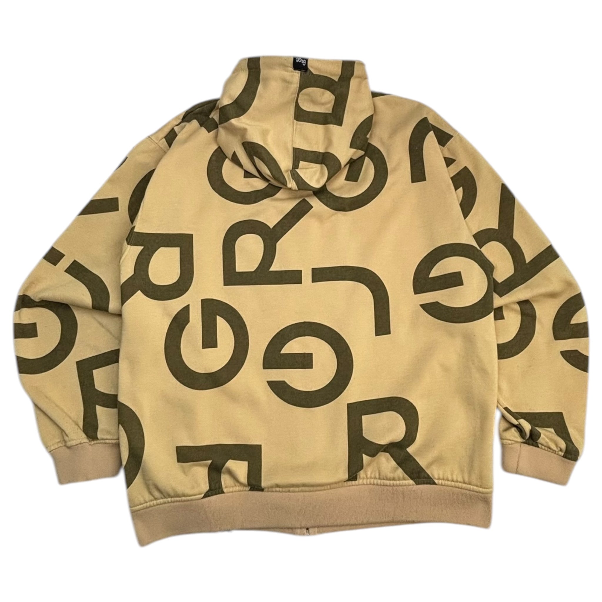 Y2K LRG All Over Zip Up Hoodie Dijon