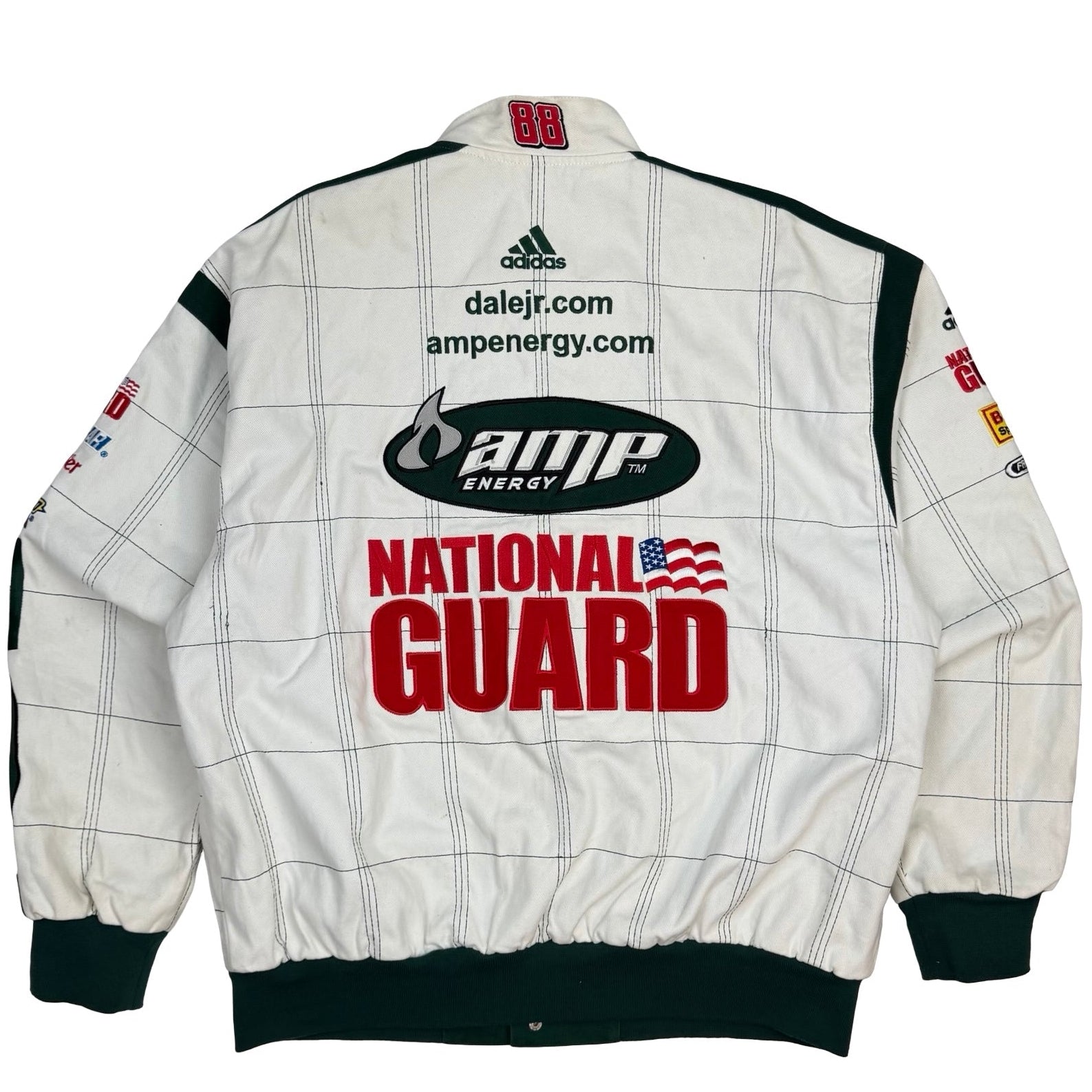 Vintage Dale Earnhardt Jr Amp Energy NASCAR Chase Authentics Racing Jacket White