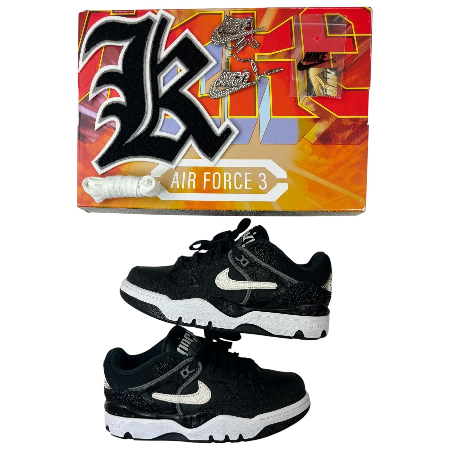 Nigo x Nike Air Force 3 Low SP Black White (Used)