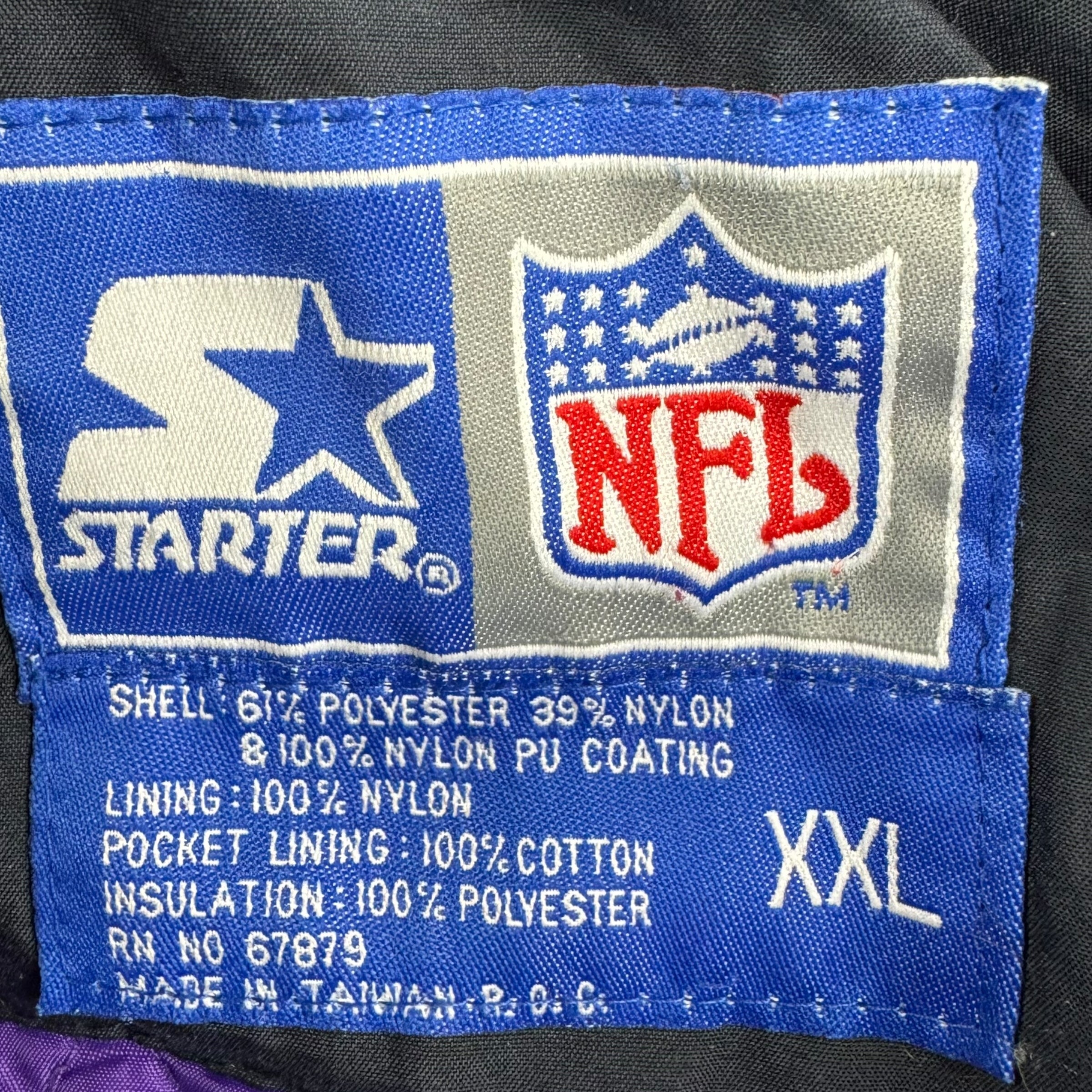 Vintage Starter Minnesota Vikings Nylon Jacket Tricolor