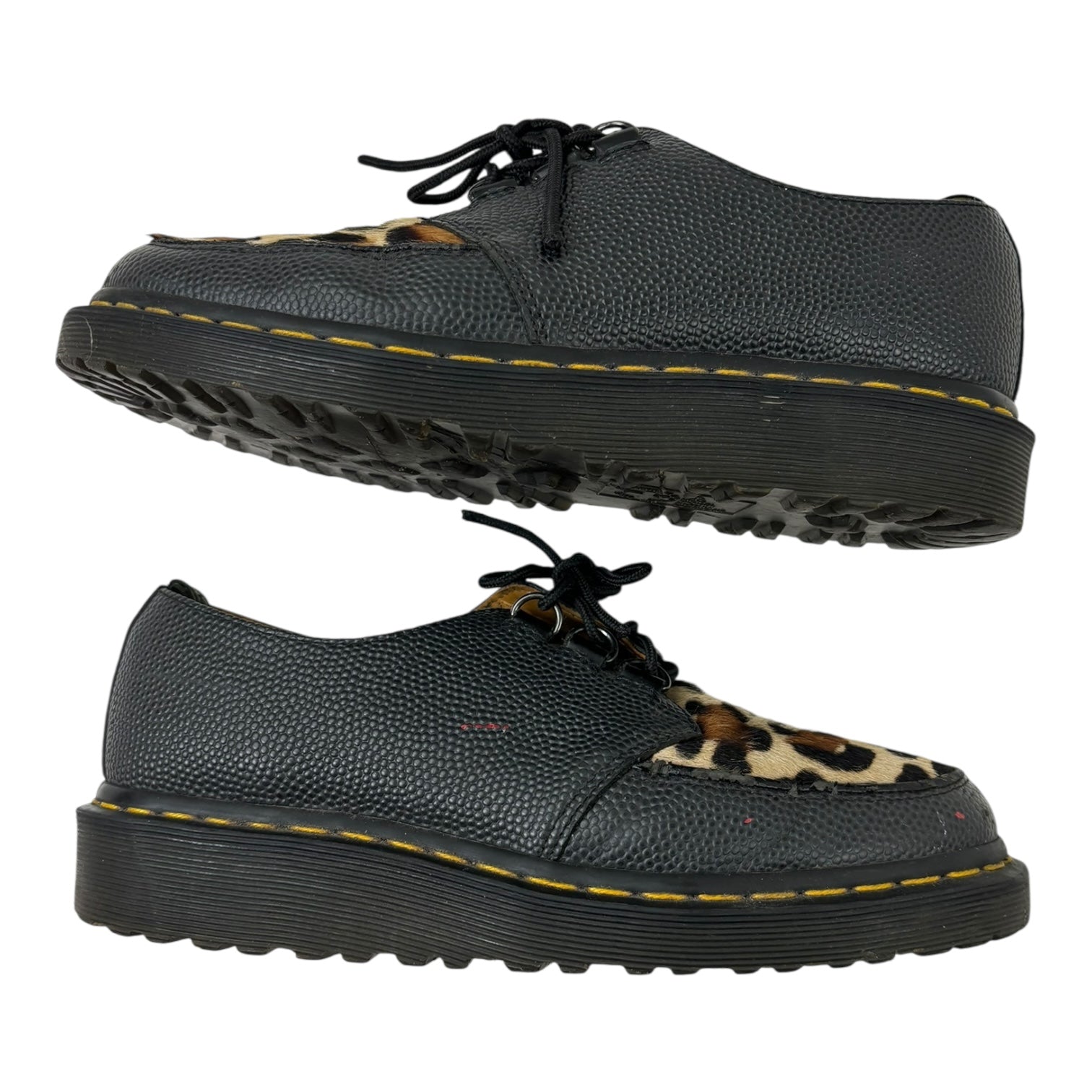 Stussy x Dr. Martens Bailey Creeper Black Leopard Pebble (Used)