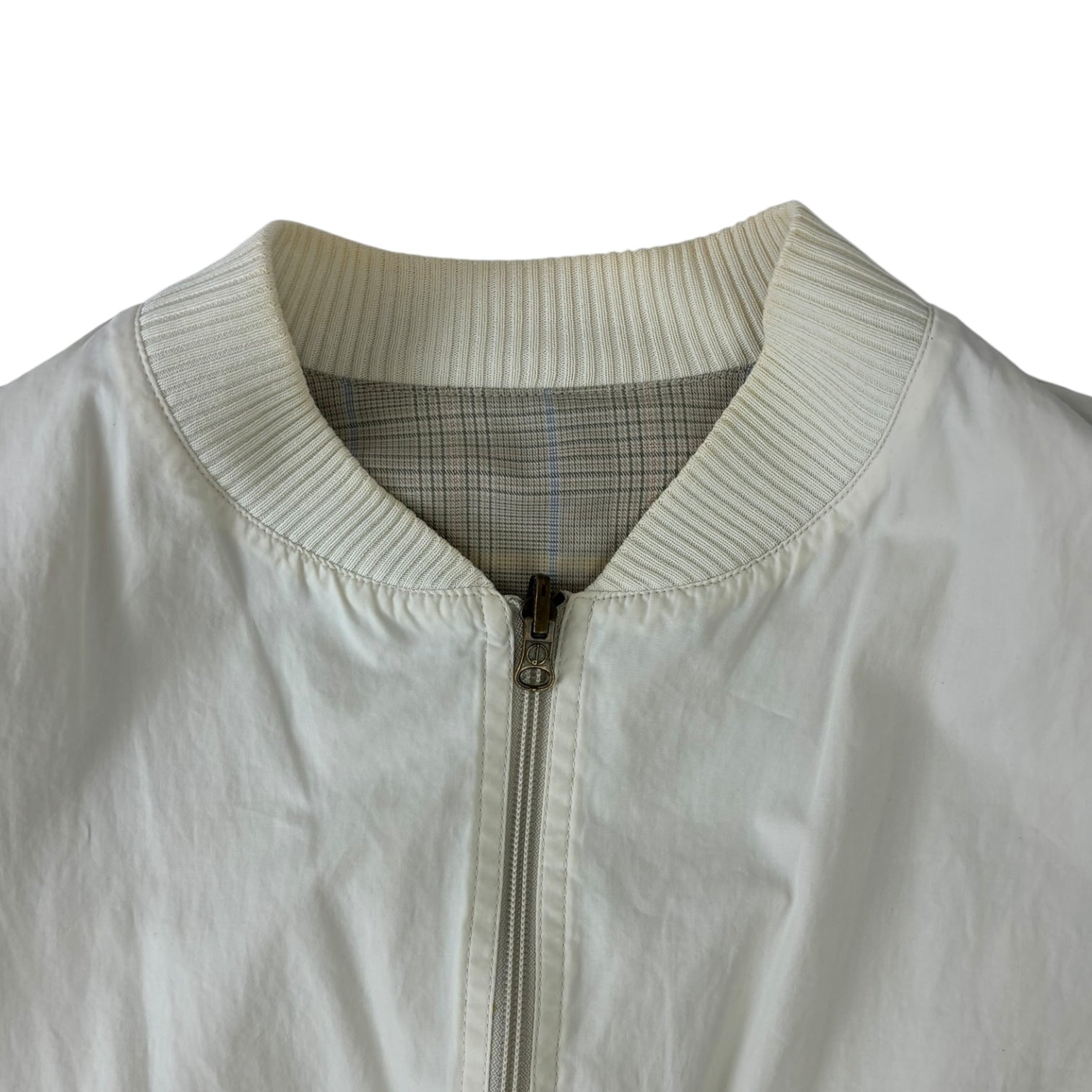 Vintage Dunhill Reversible Plaid Bomber Jacket