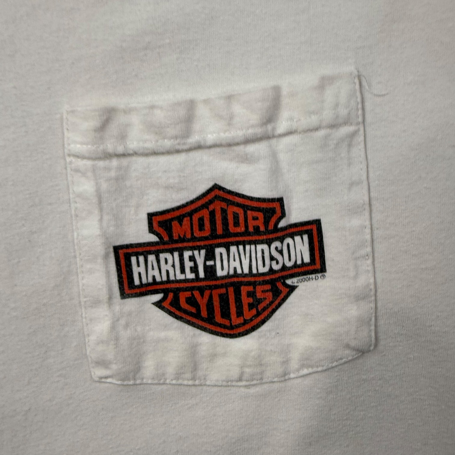 2002 Harley Davidson Of Black River Falls Wisconsin L/S Tee White