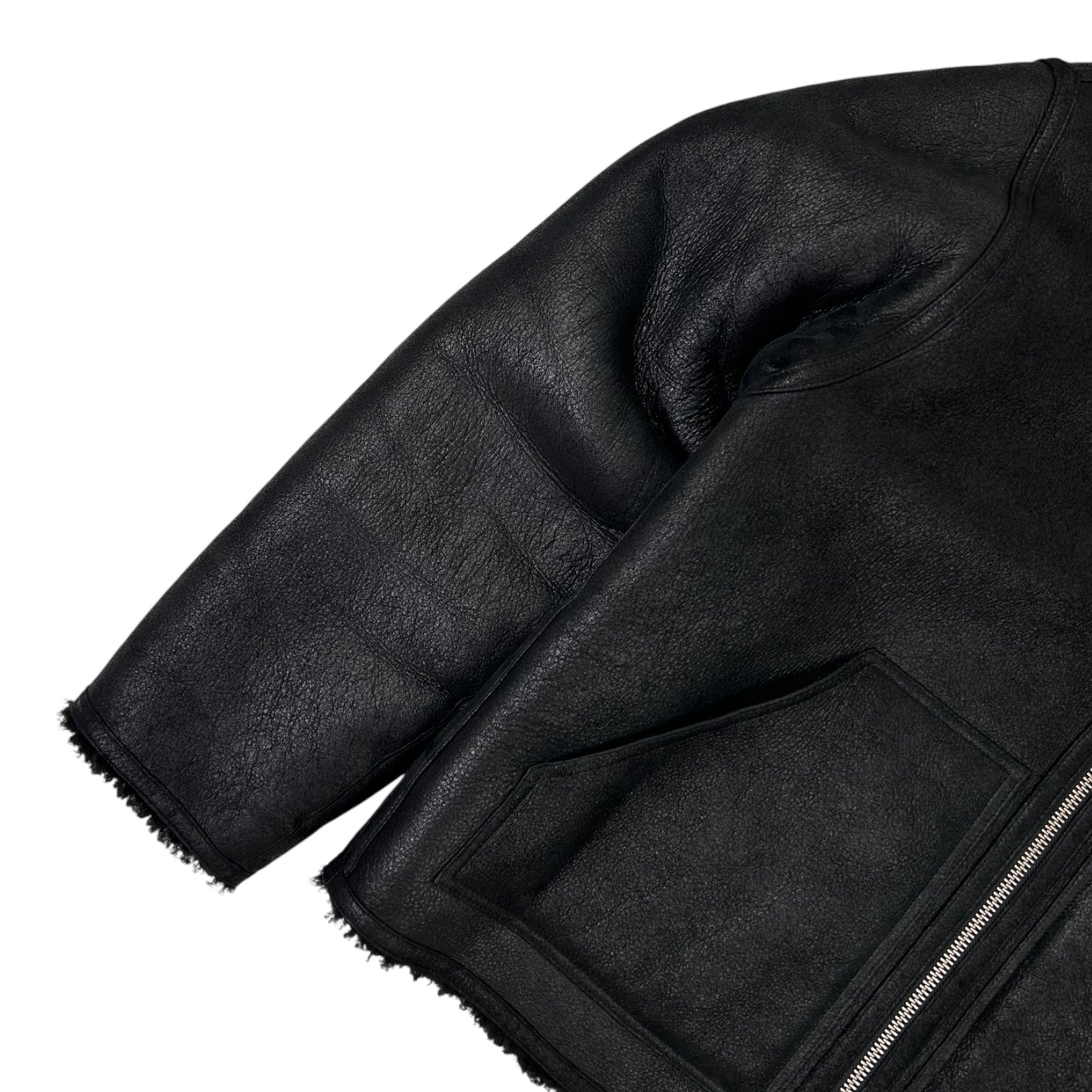 Stussy Shearling Reversible Bomber Jacket Black