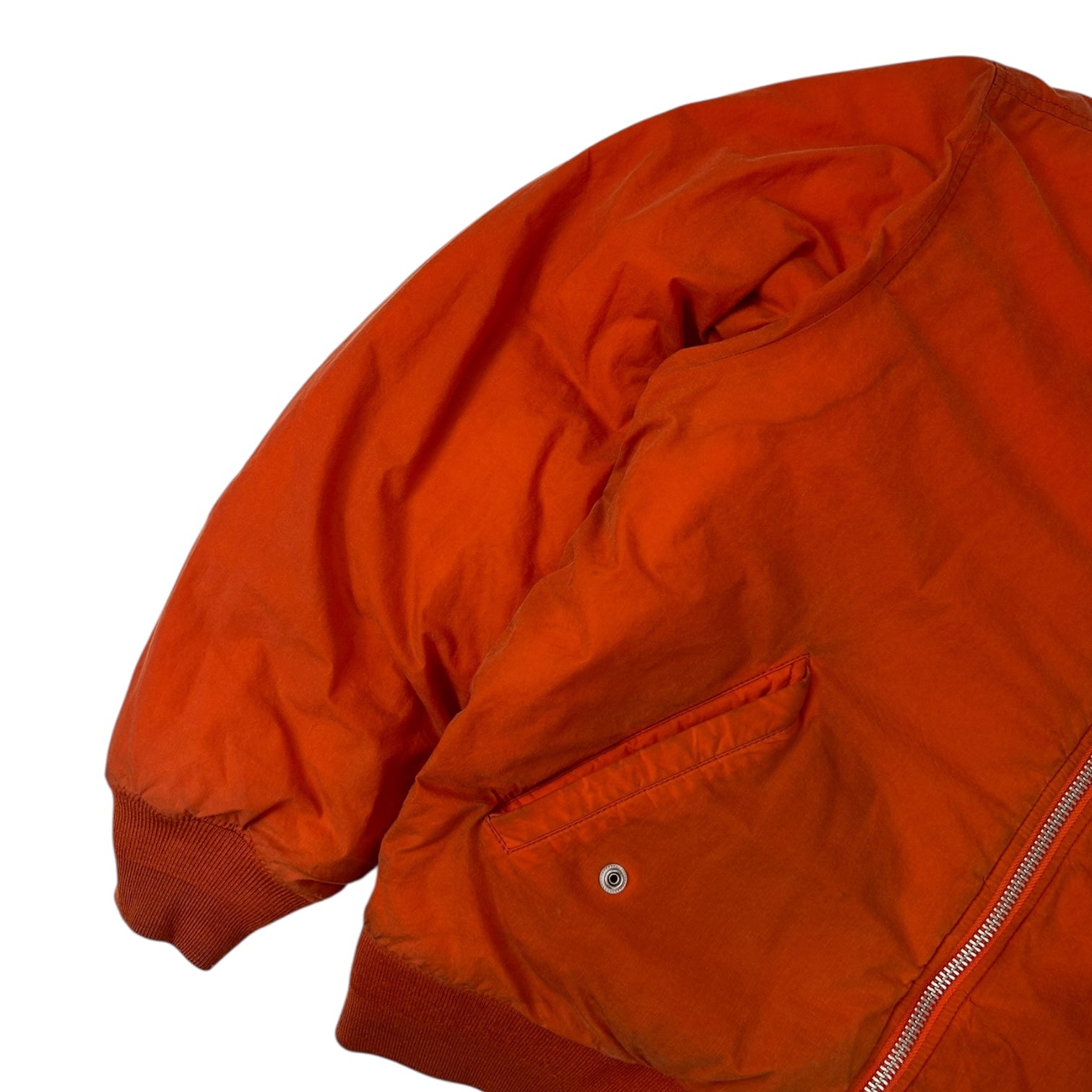 Stussy Waxed Quilted Bomber Jacket Orange