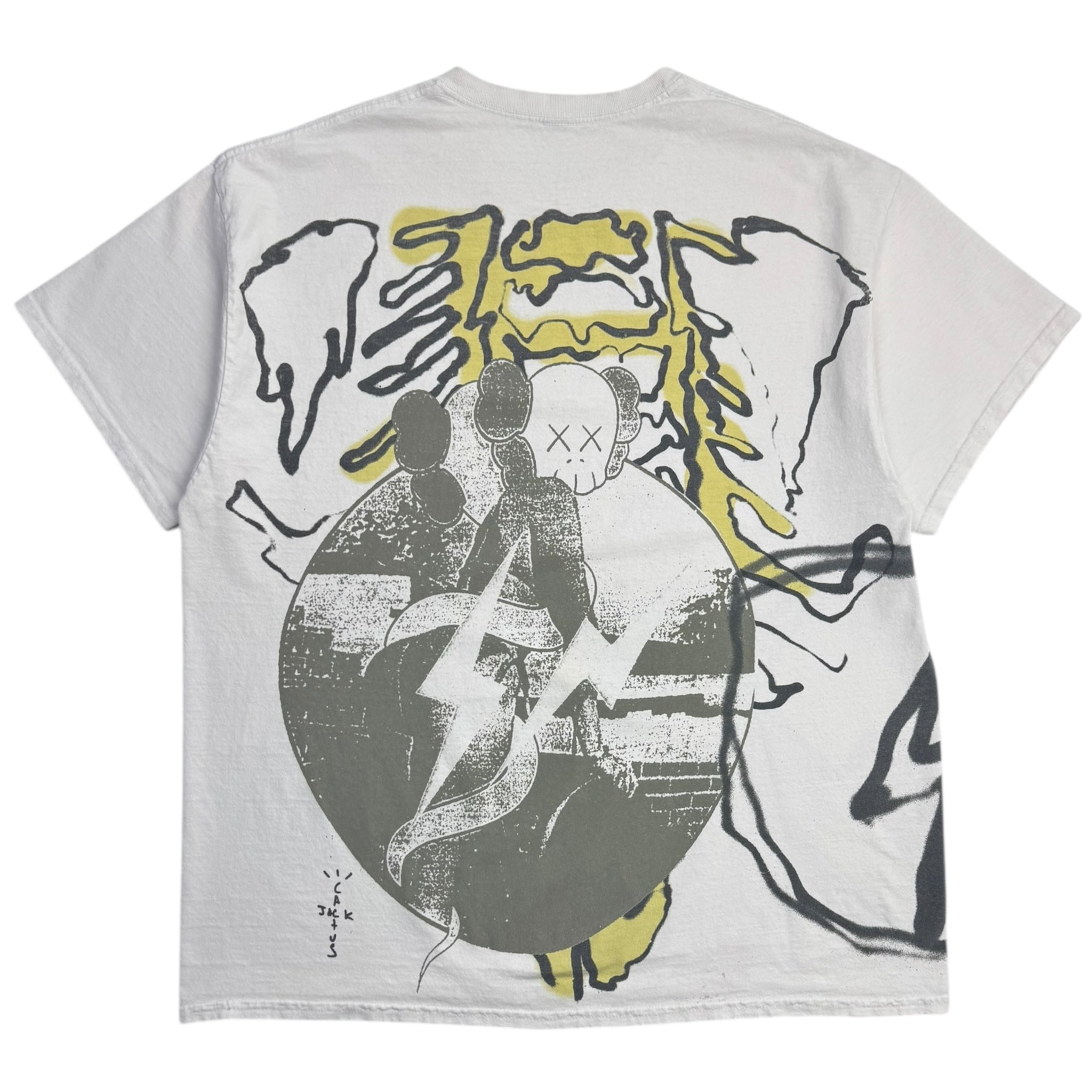 Travis Scott Cactus Jack x Kaws For Fragment Tee