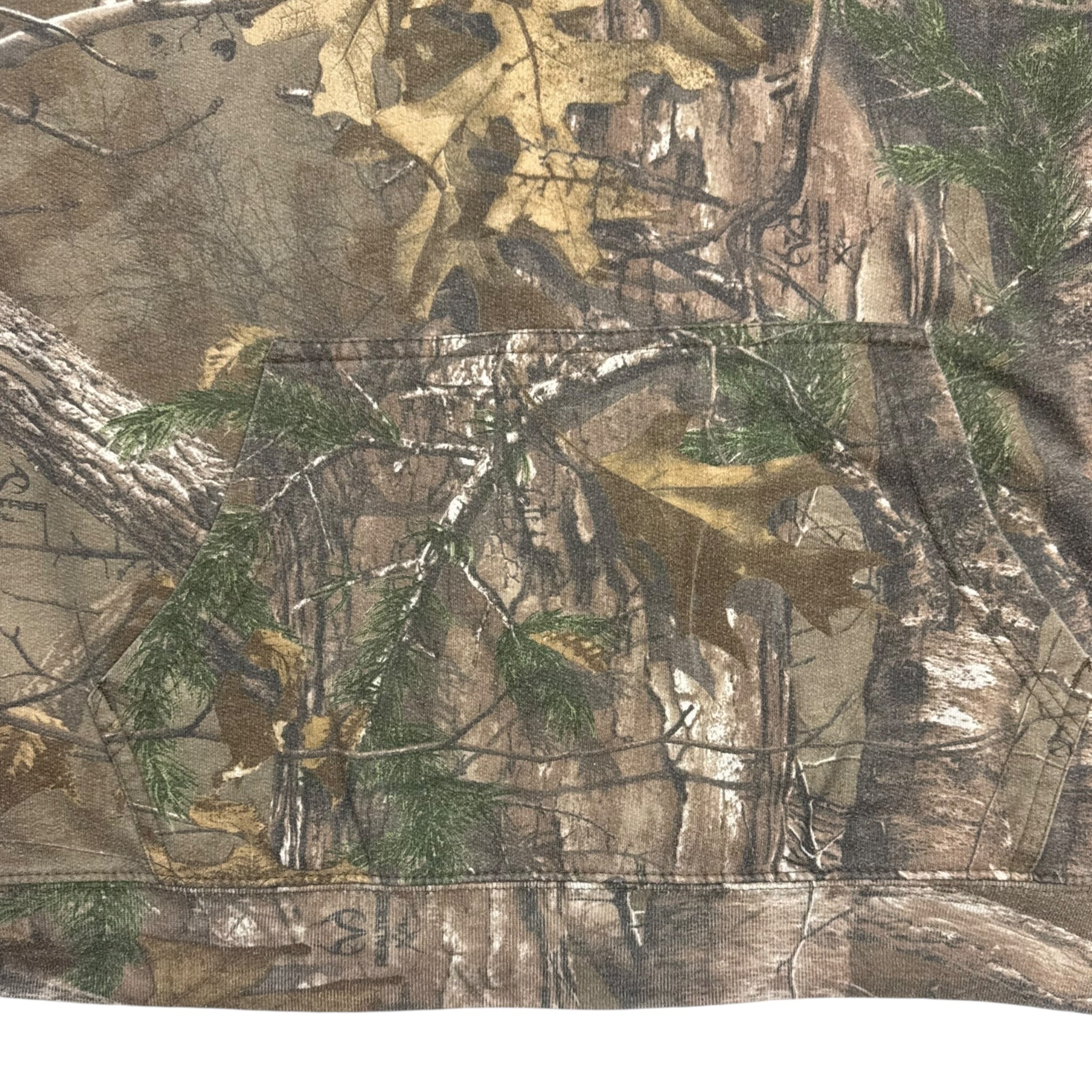 Vintage Realtree Camo Hoodie Brown Hood