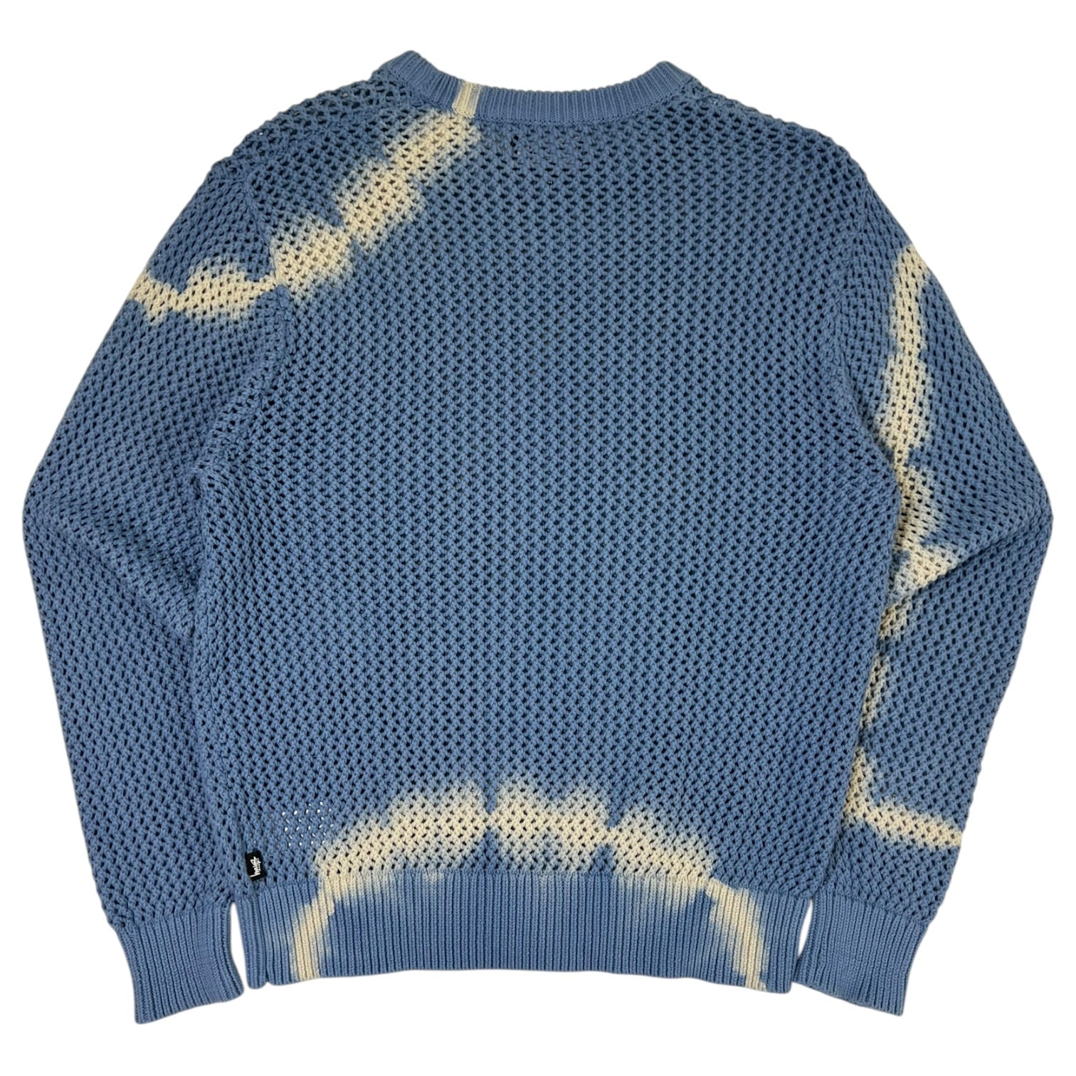 Stussy Pigment Dyed Loose Gauge Knit Blue Tie-Dye