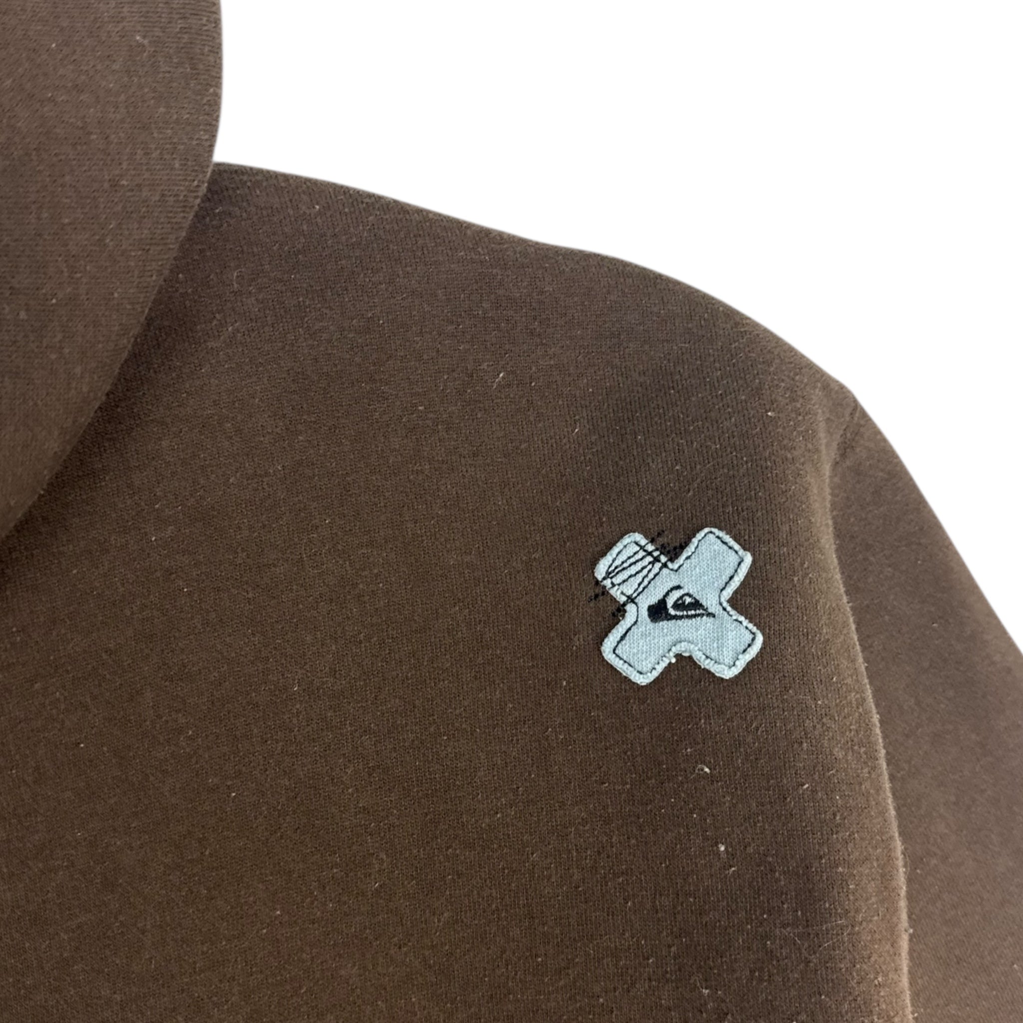 Y2K Quiksilver Zip Up Sherpa Lined Hoodie