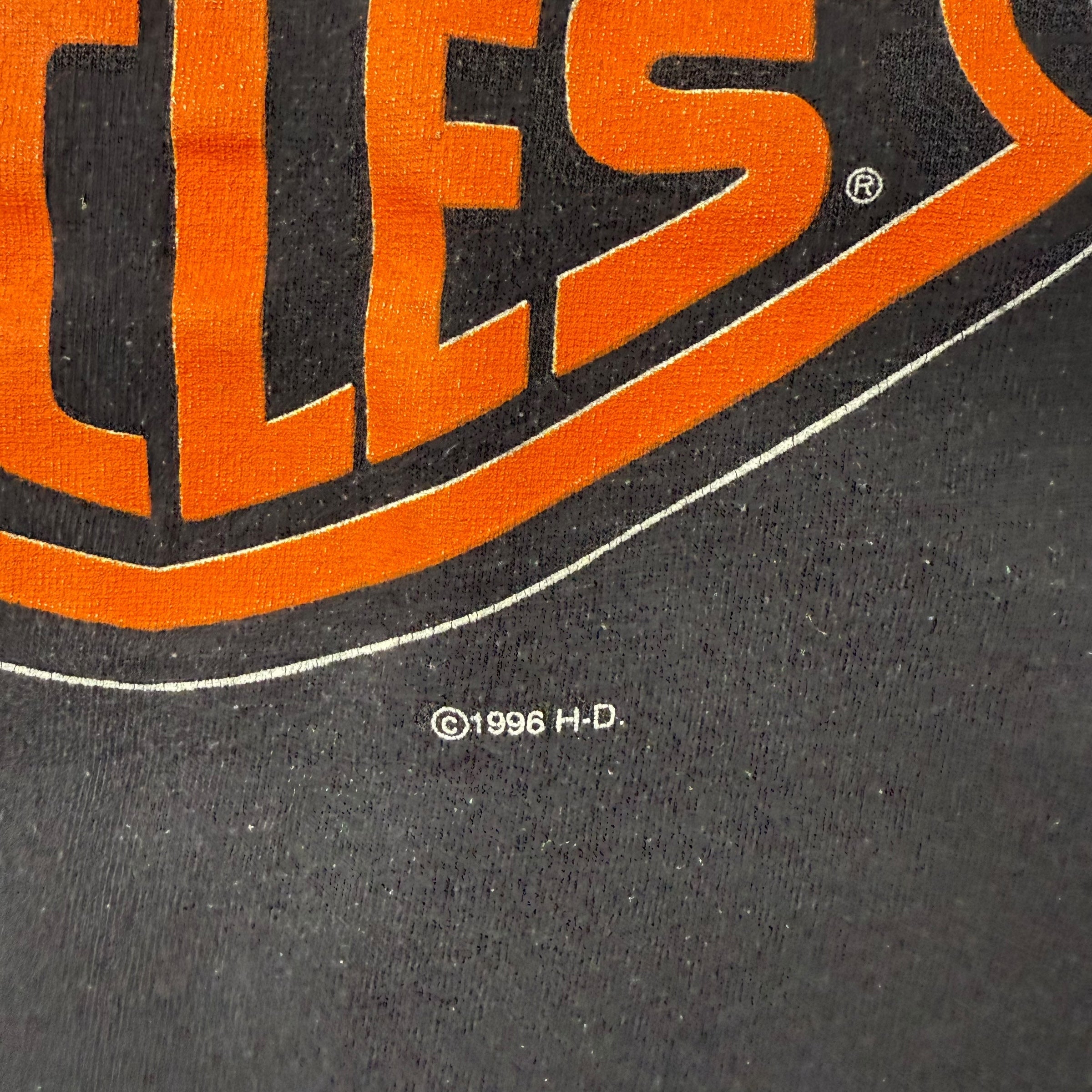 1996 Harley Davidson Poster Tee Black