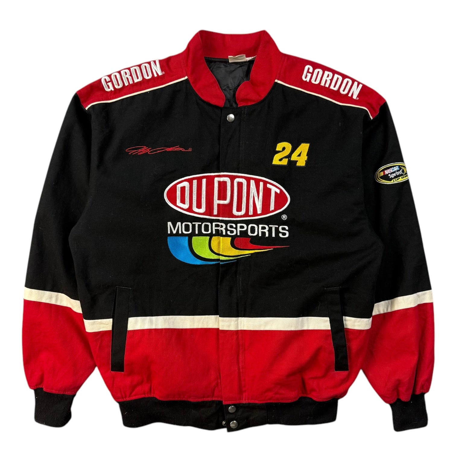 Vintage NASCAR Jeff Gordon Racing Jacket Black/Red