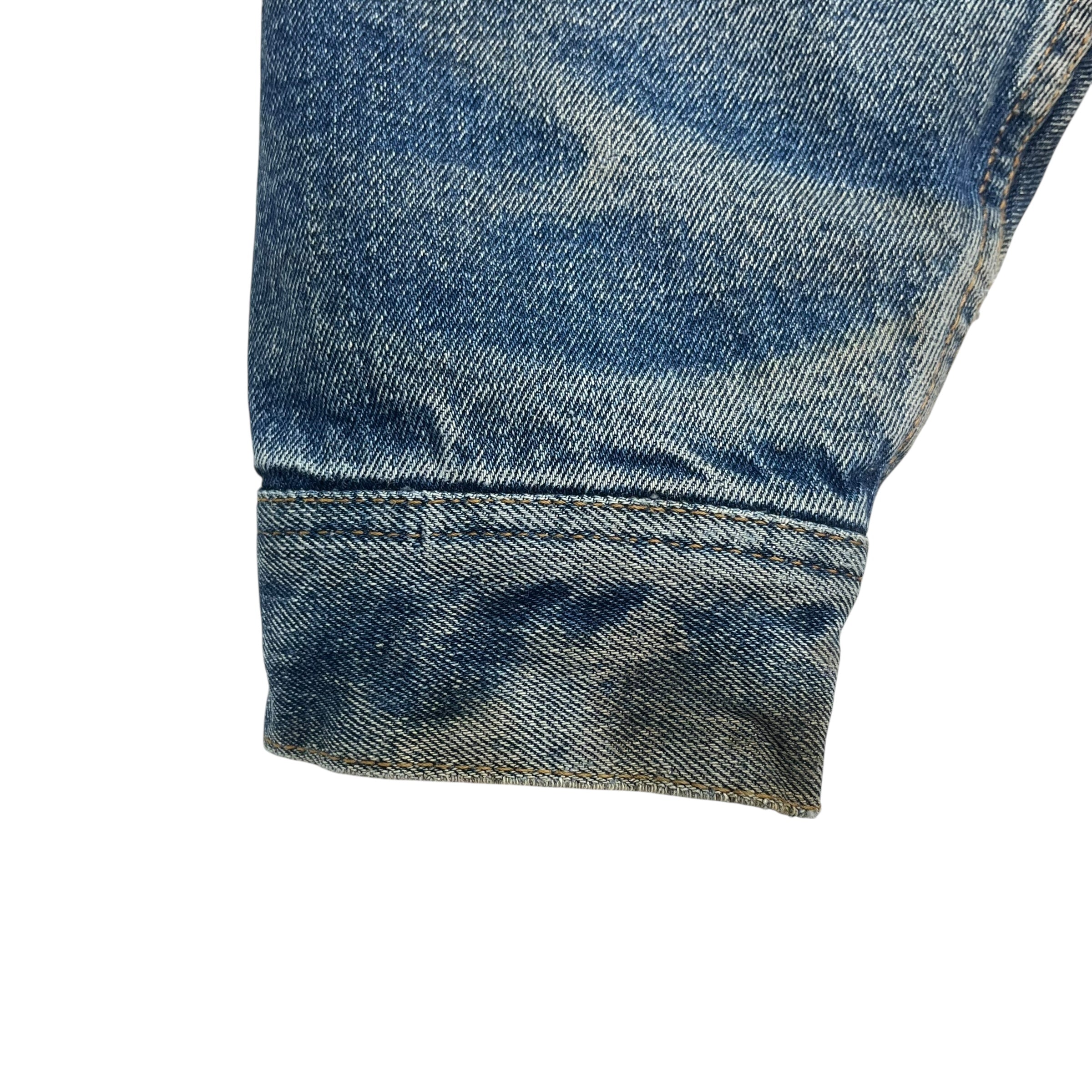 Vintage Lee Storm Rider Denim Jacket Medium Wash
