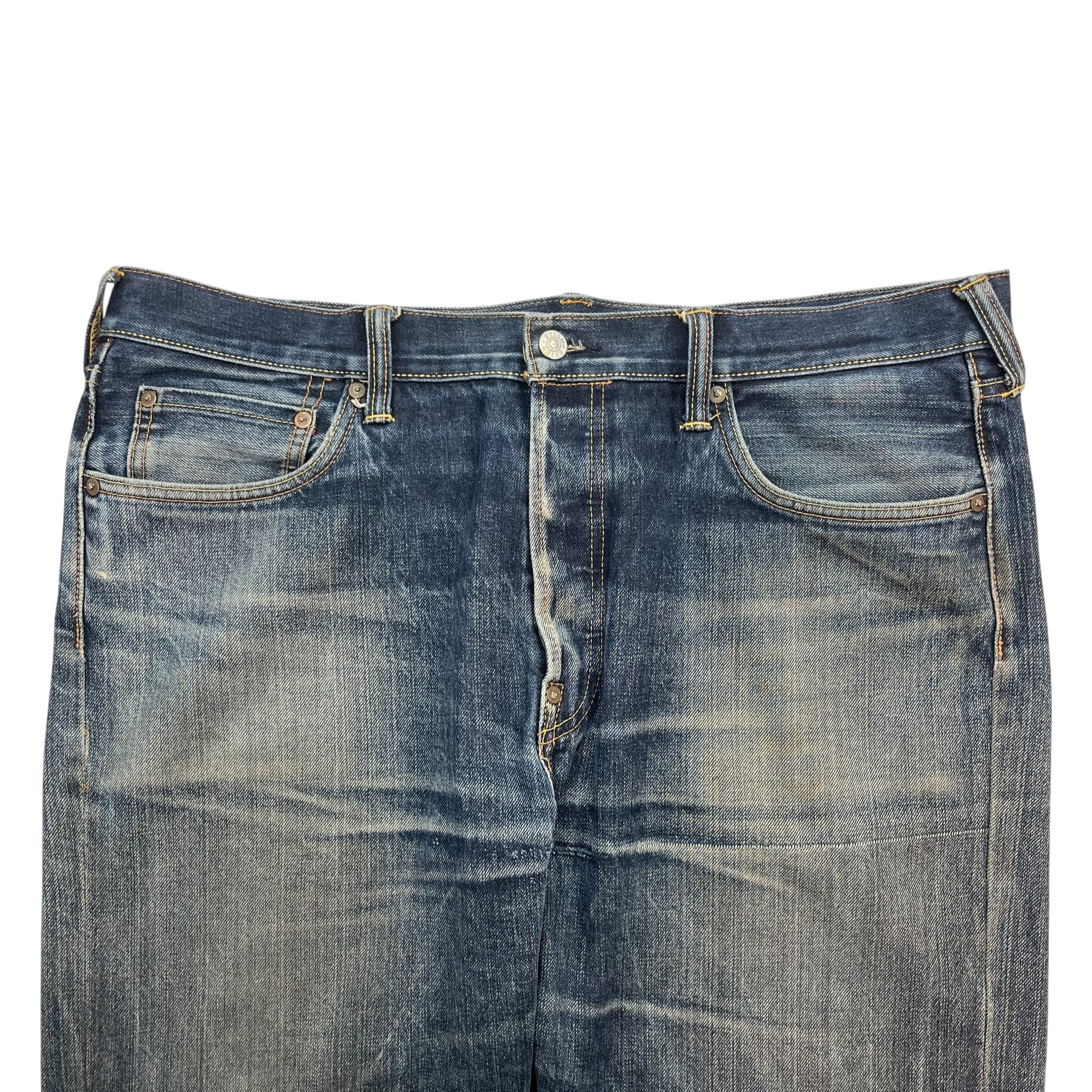 Evisu No.3 Denim Pants Faded Vintage Wash