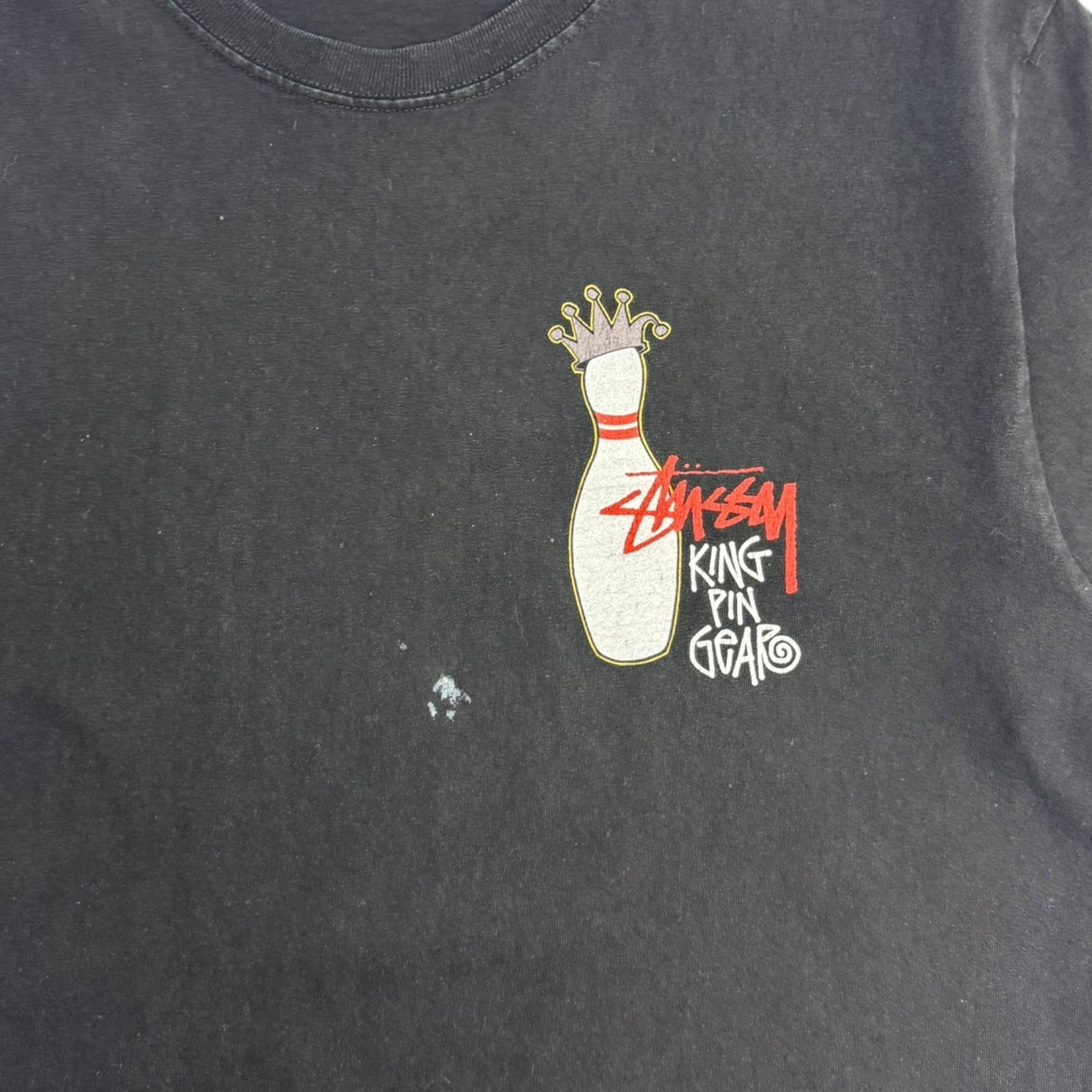 Stussy Pigment Dyed Kingpin T-Shirt Black