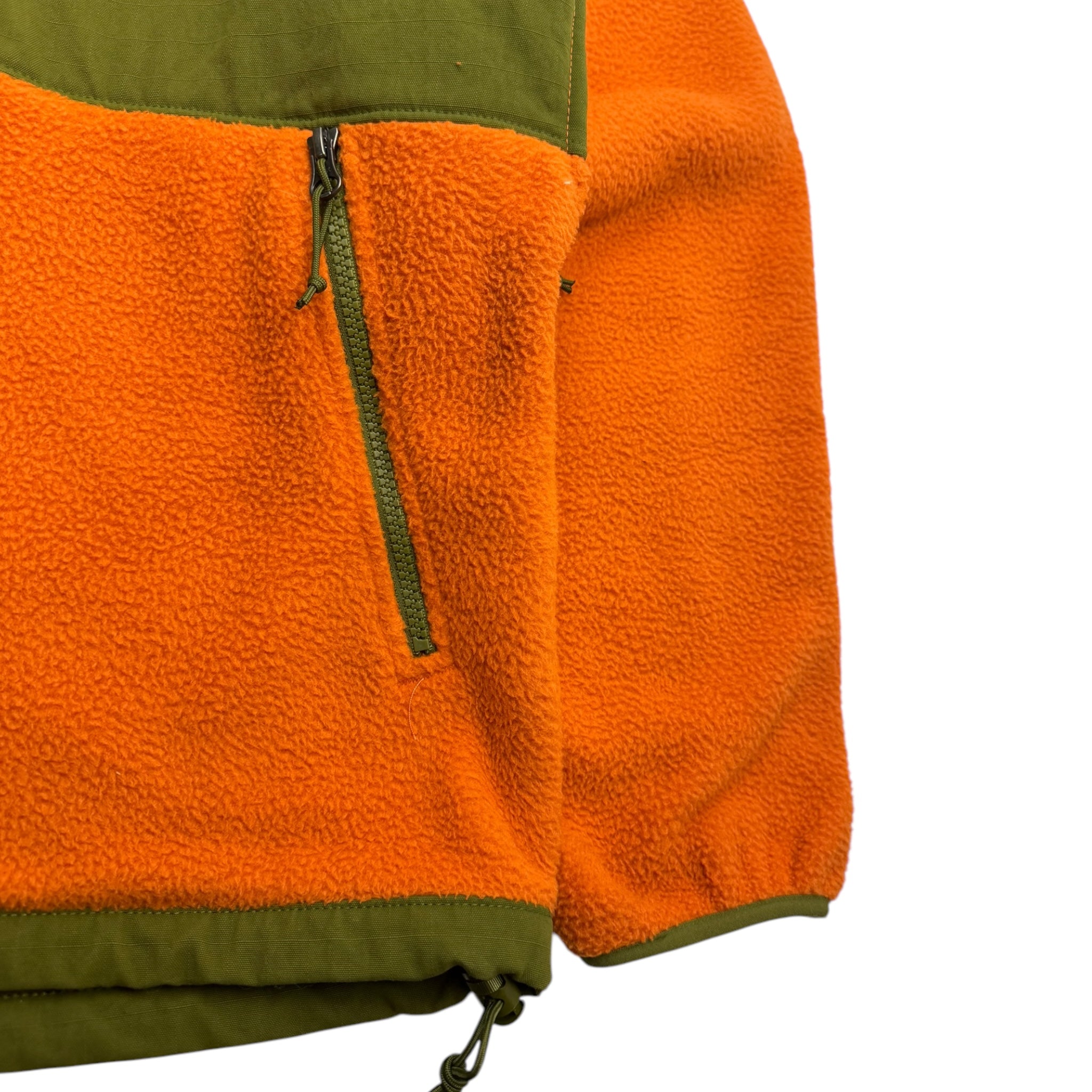 The North Face Denali Fleece Zip Jacket Orange/Green