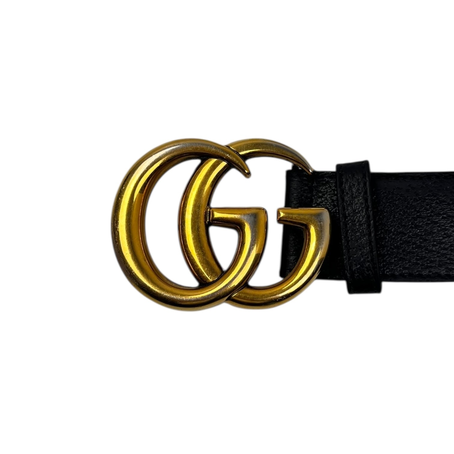 Gucci GG Buckle Leather Belt