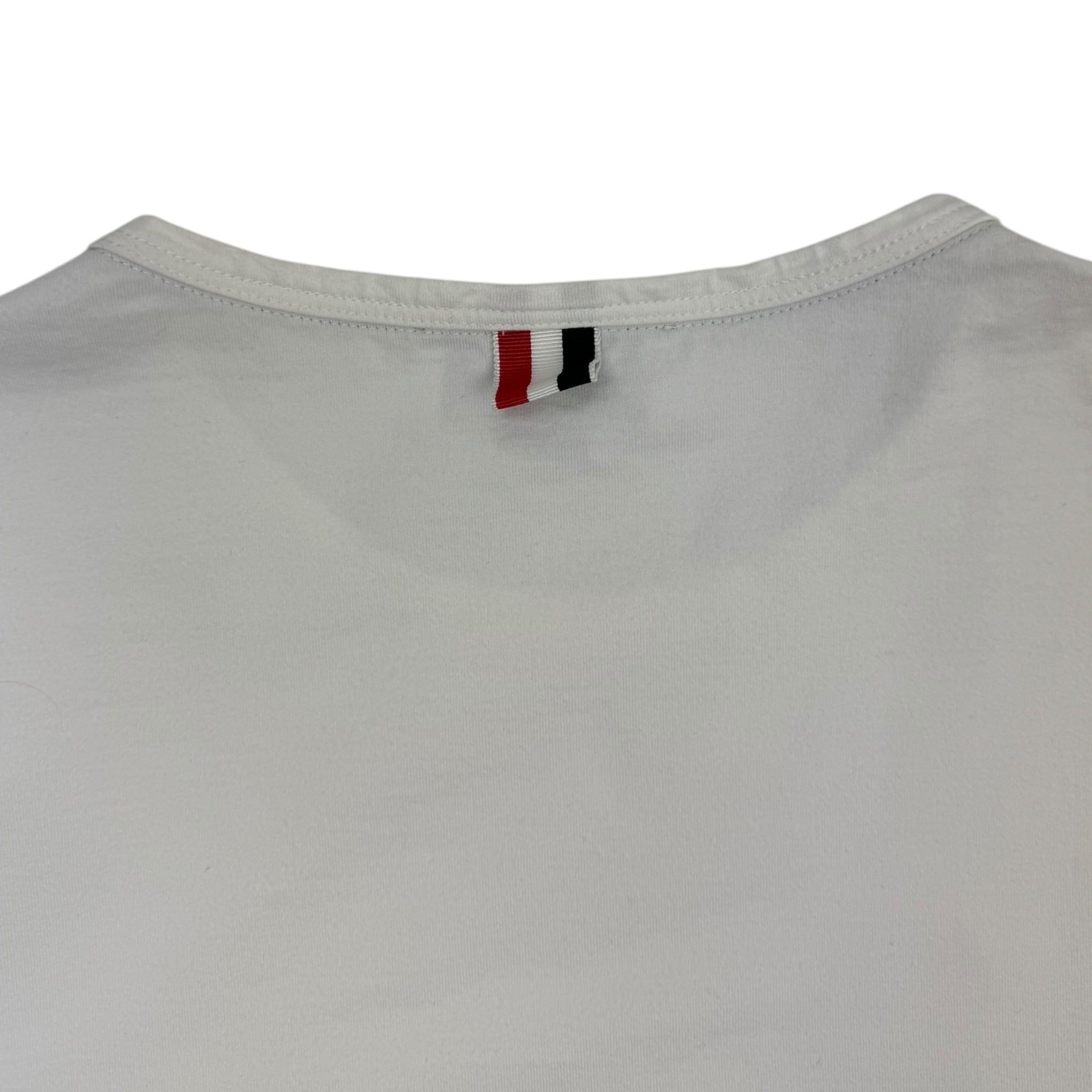 Thom Browne Medium Weight Jersey Pocket T-Shirt White