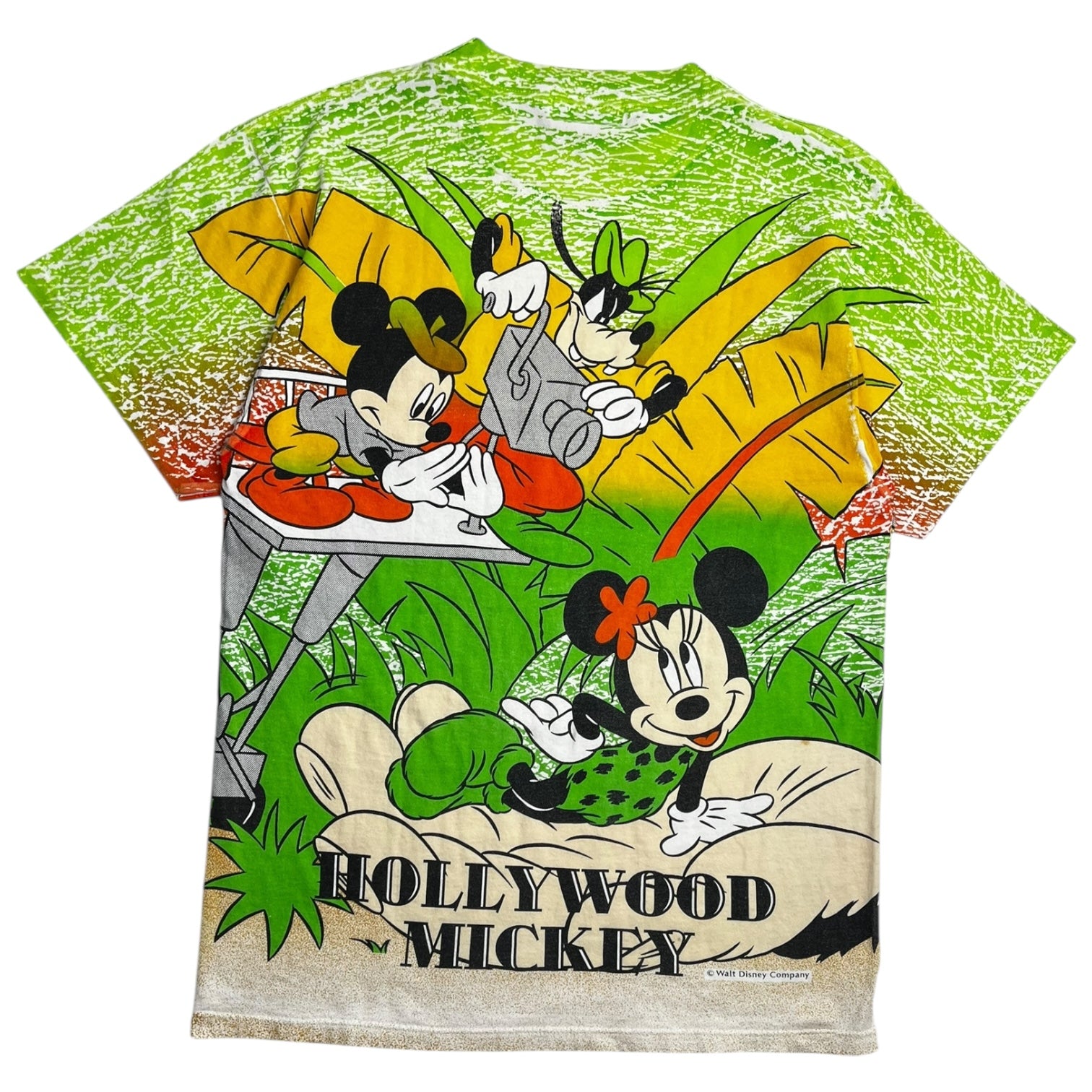 Vintage Hollywood Mickey Jungle Scene T-Shirt