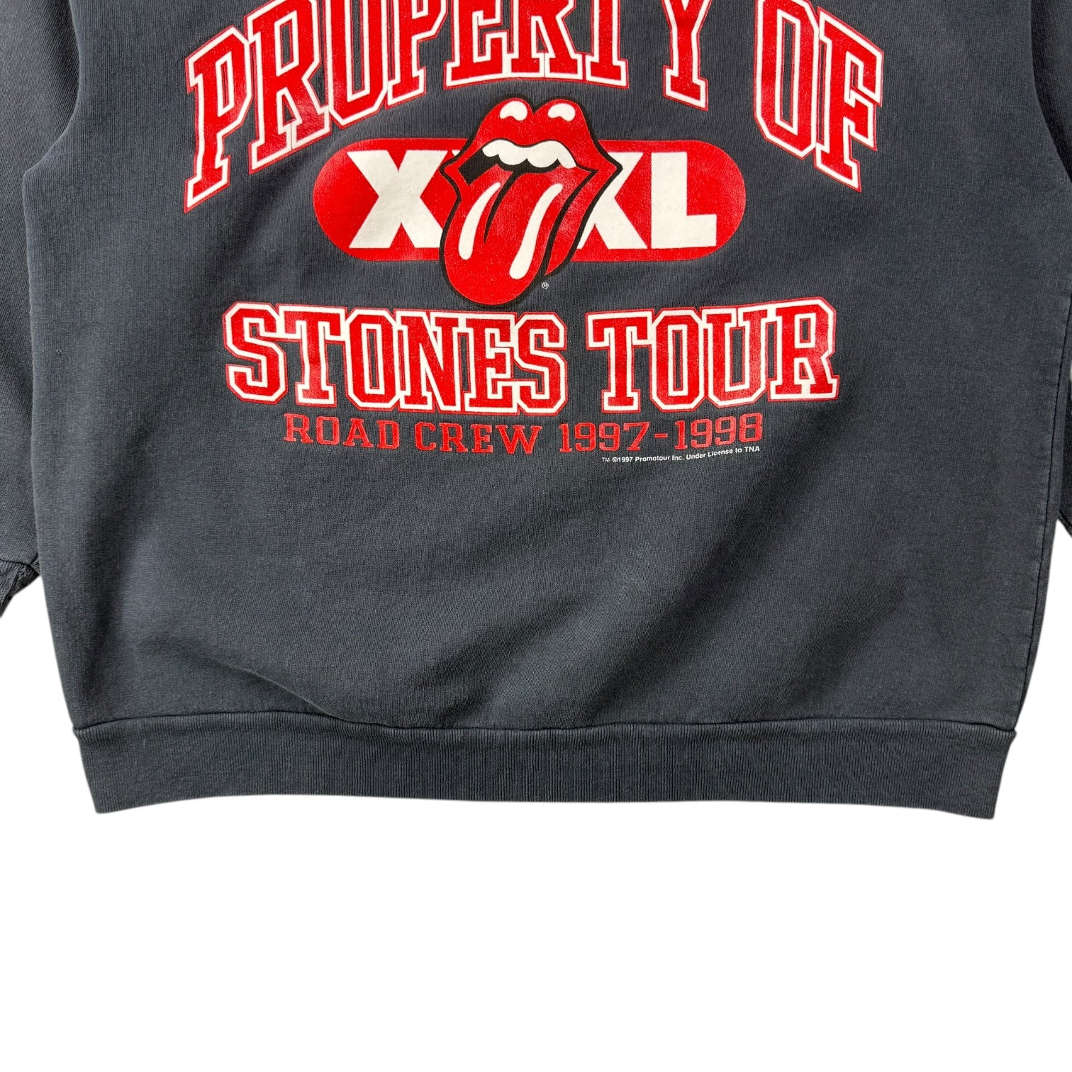1997 Rolling Stones ‘Property Of Stones Tour’ Crewneck Faded Grey