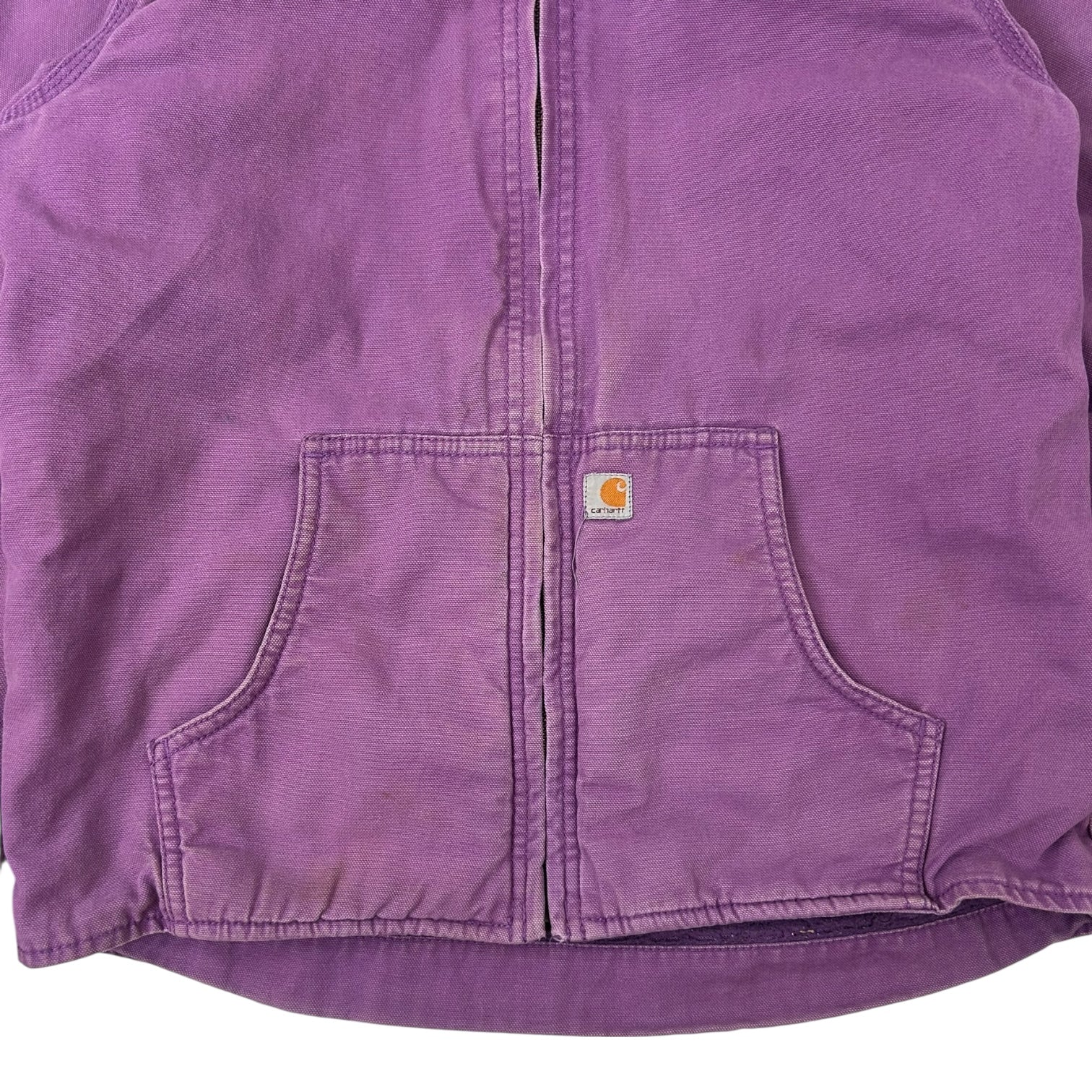 Vintage Carhartt Hooded Jacket Purple