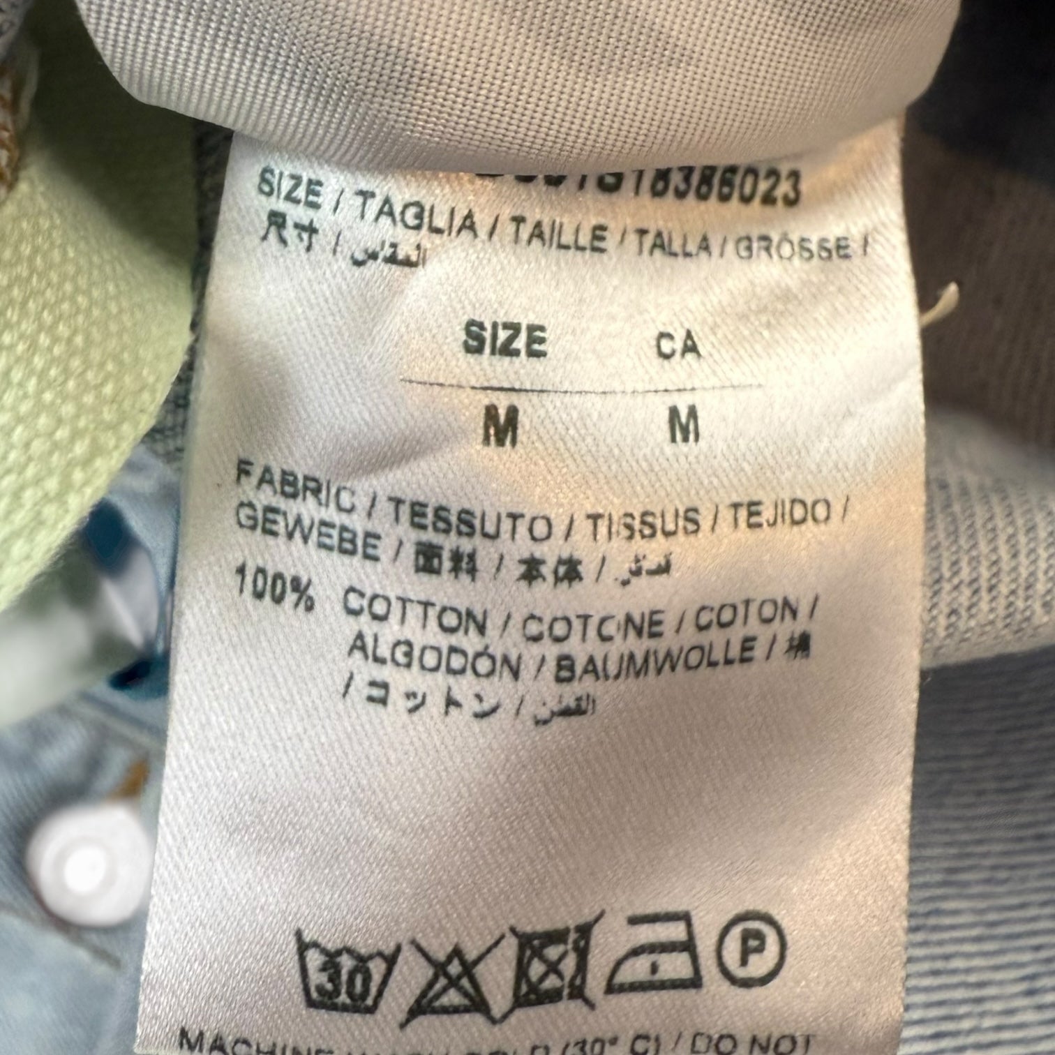Off-White Temperature Button Up Shirt Light Blue