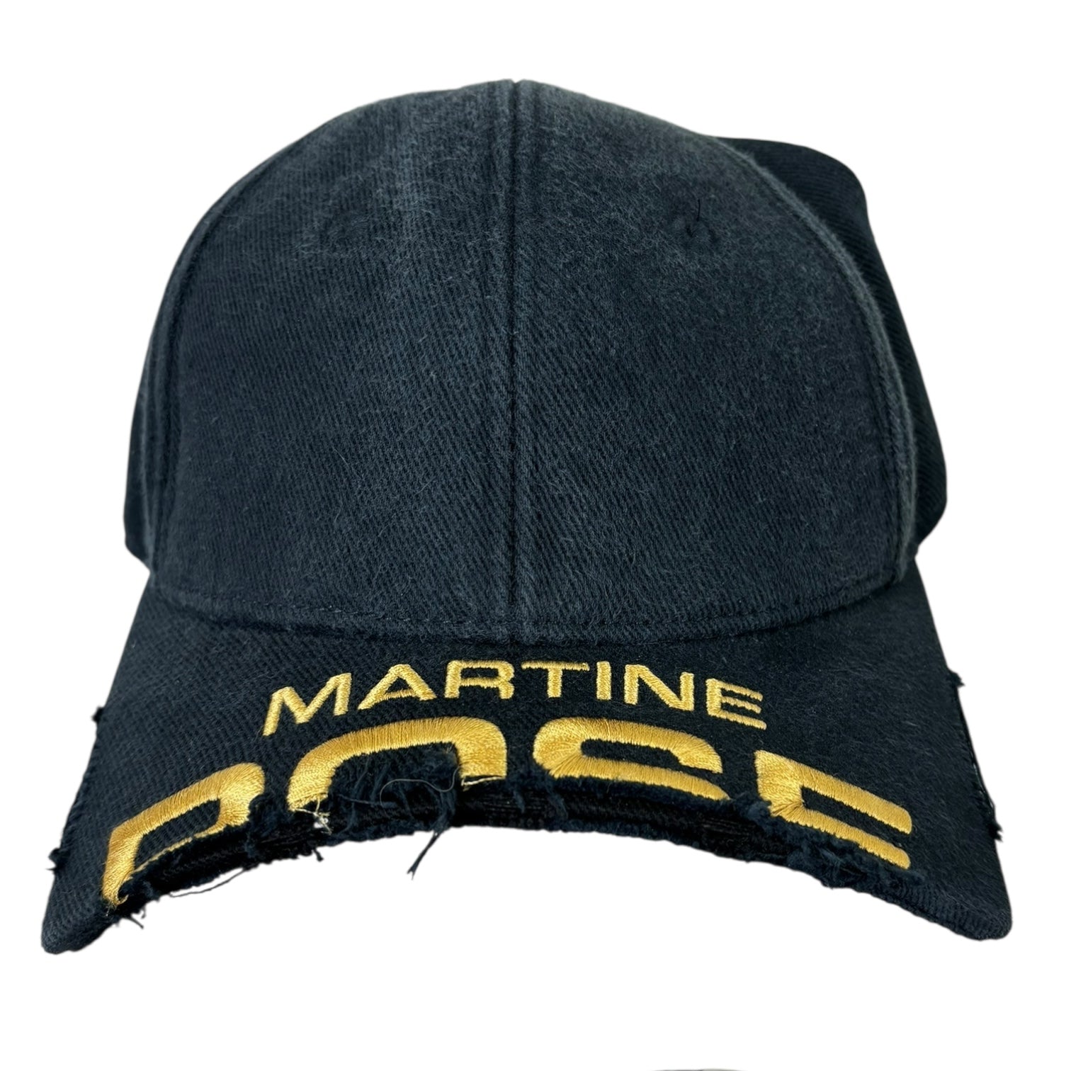 Martine Rose Cut Peak StrapBack Hat Navy