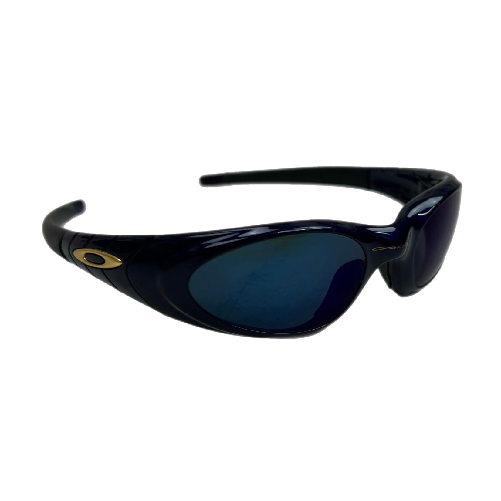 Vintage Oakley Eye Jacket 2.0 Midnight Navy/Gold