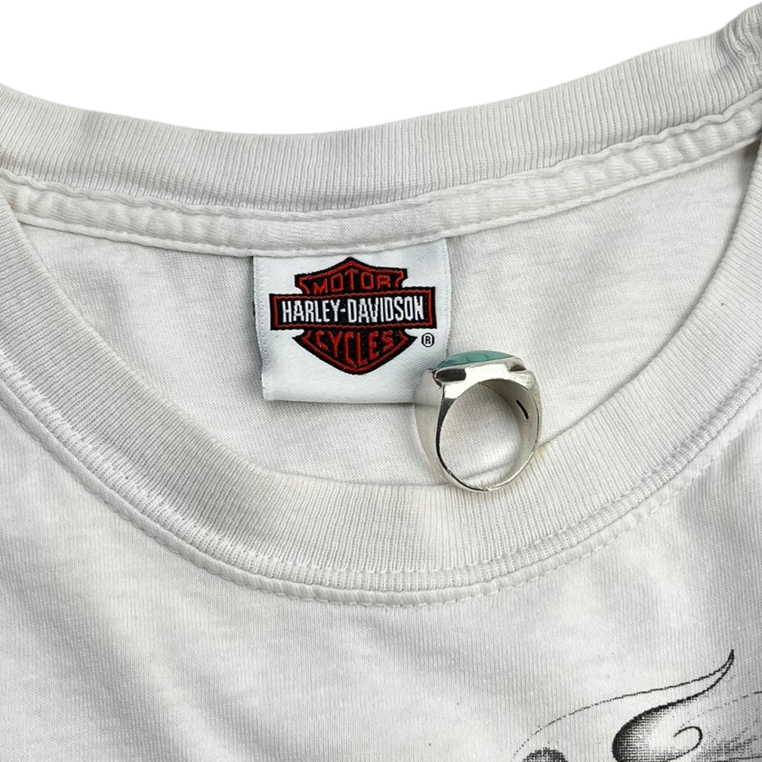 Harley Davidson Skull Pocket Flame Longsleeve T-Shirt