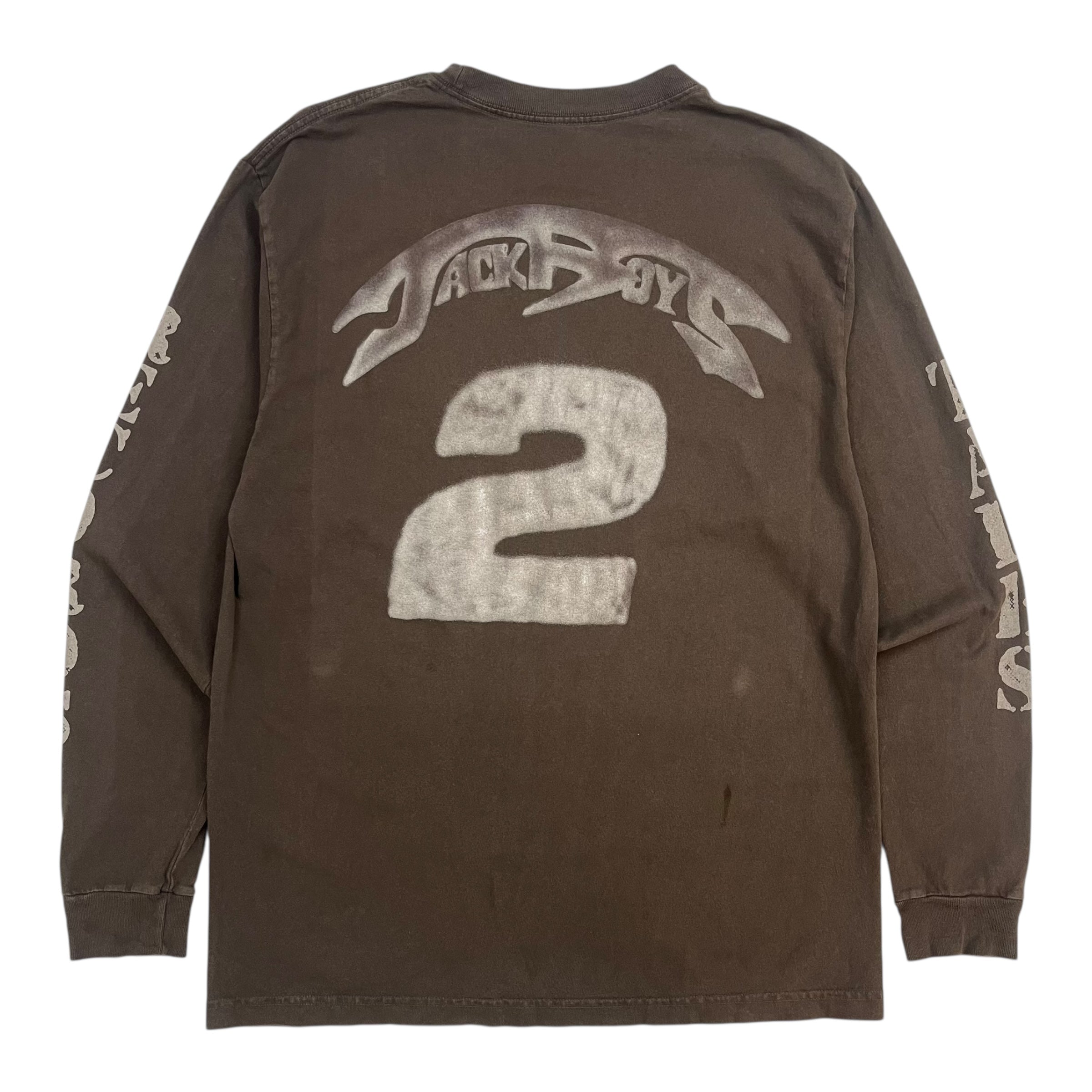 Travis Scott Jackboys 2 A3 Long Sleeve Tee Brown