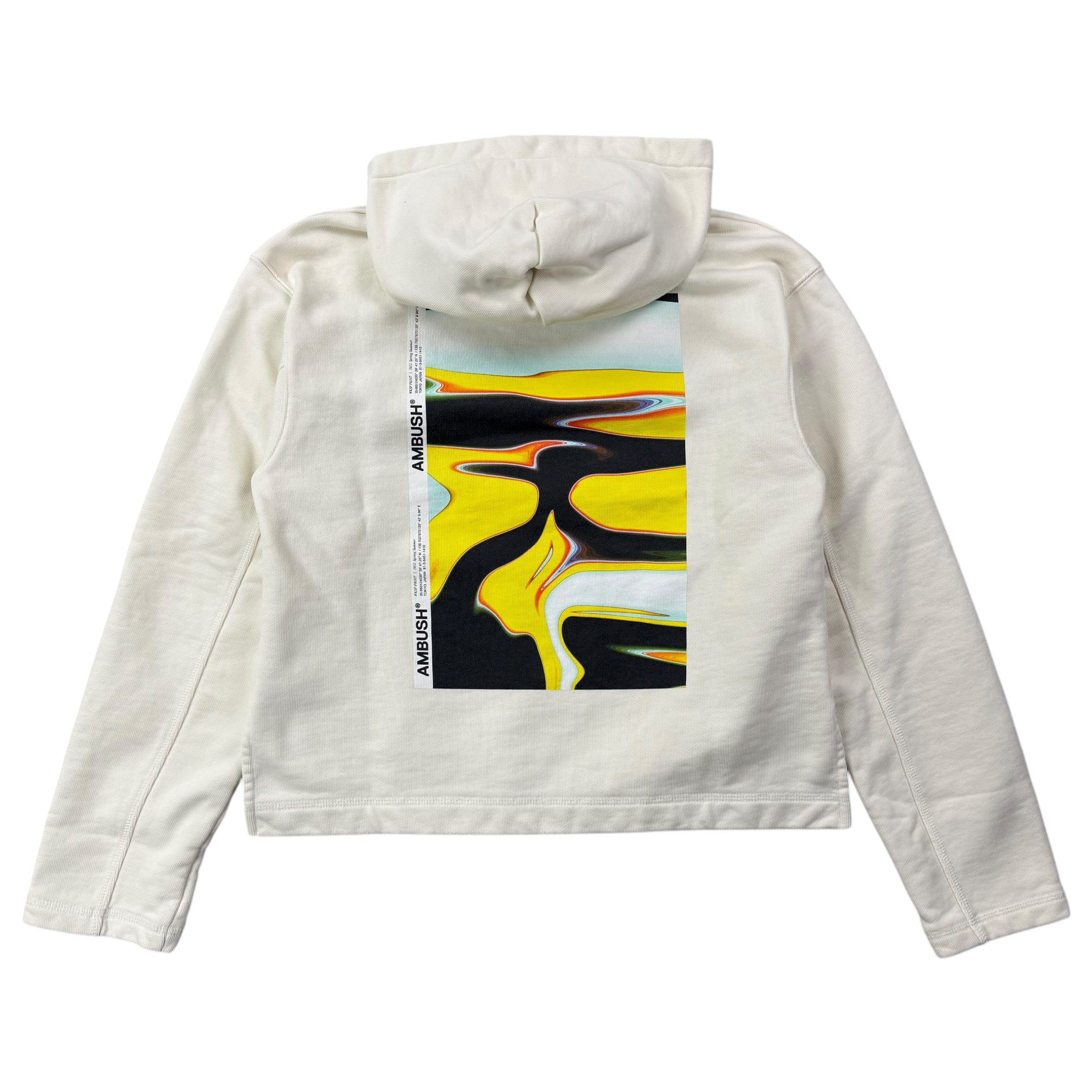 Ambush Wrkshp Cropped Hoodie White