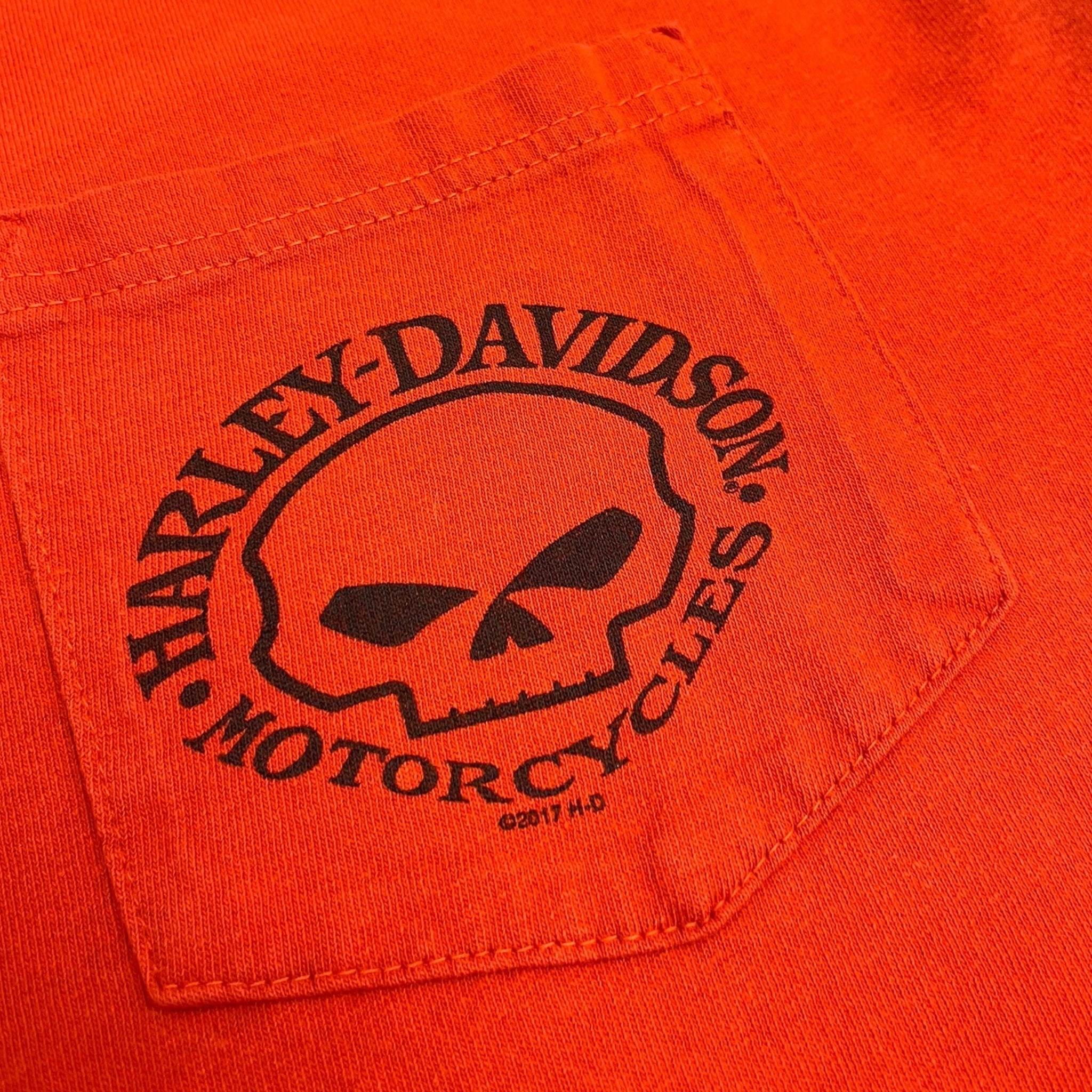 Harley Davidson Flame Longsleeve T-Shirt Orange