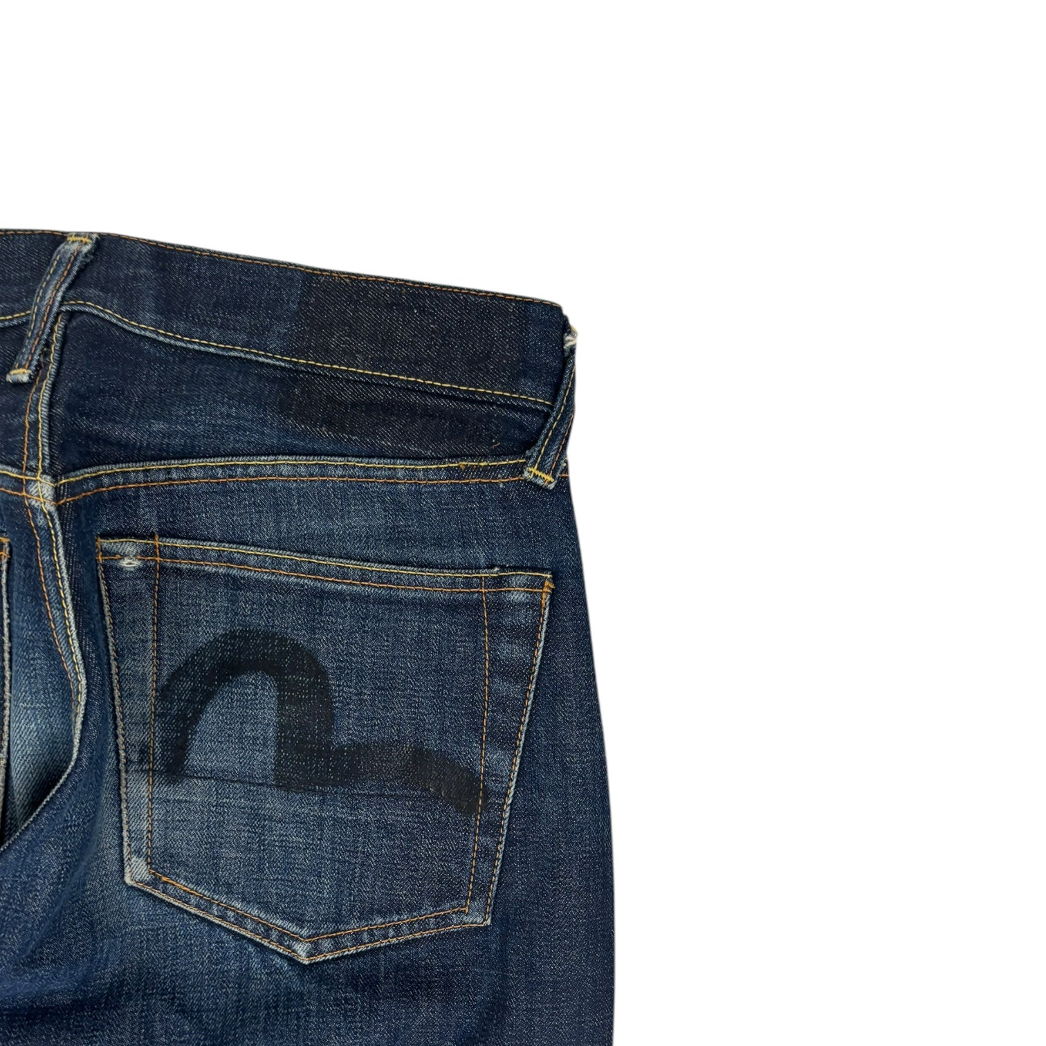Vintage Y2K Evisu Indigo Seagull Denim Pant Dark Wash