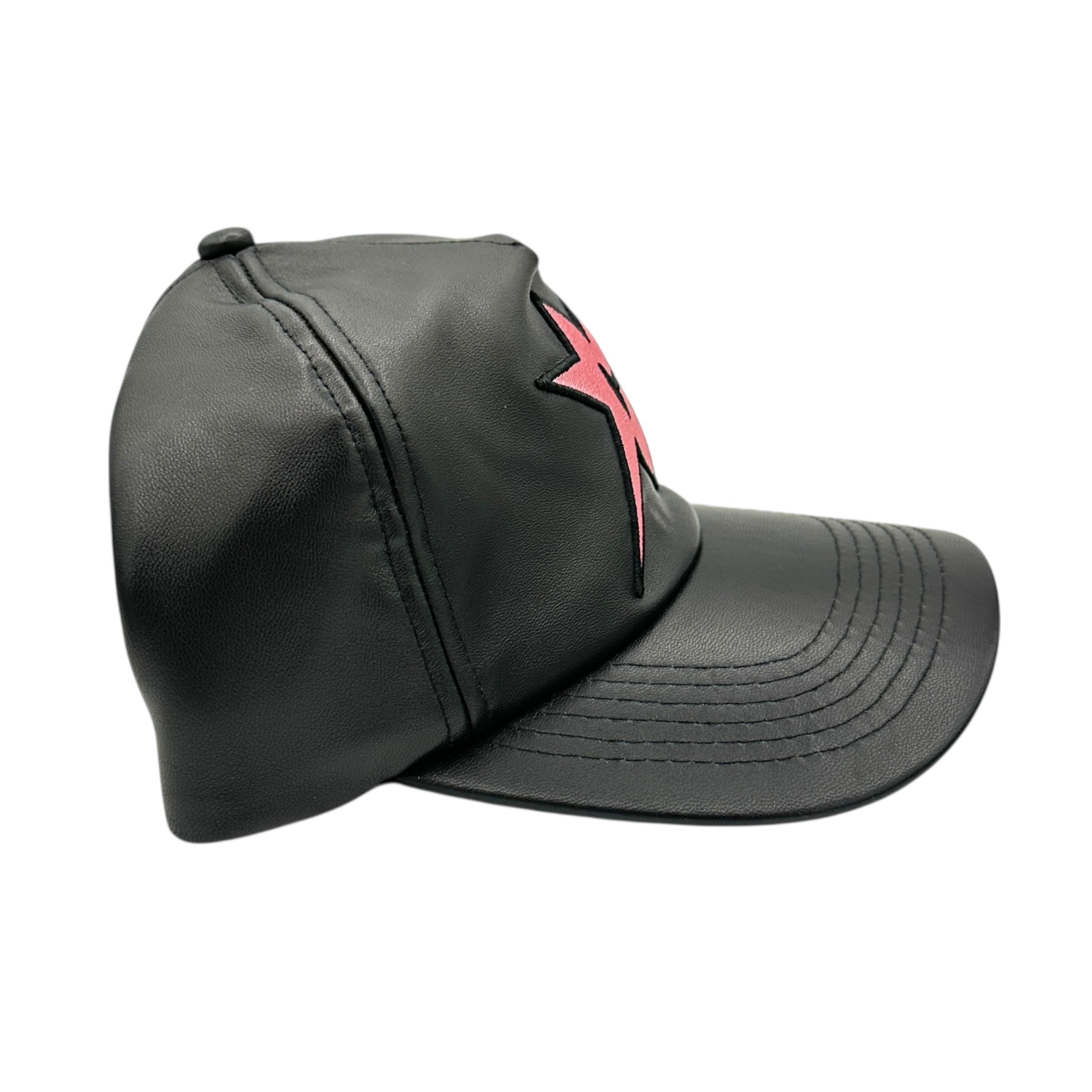Carpet Company Leather Logo Hat Black