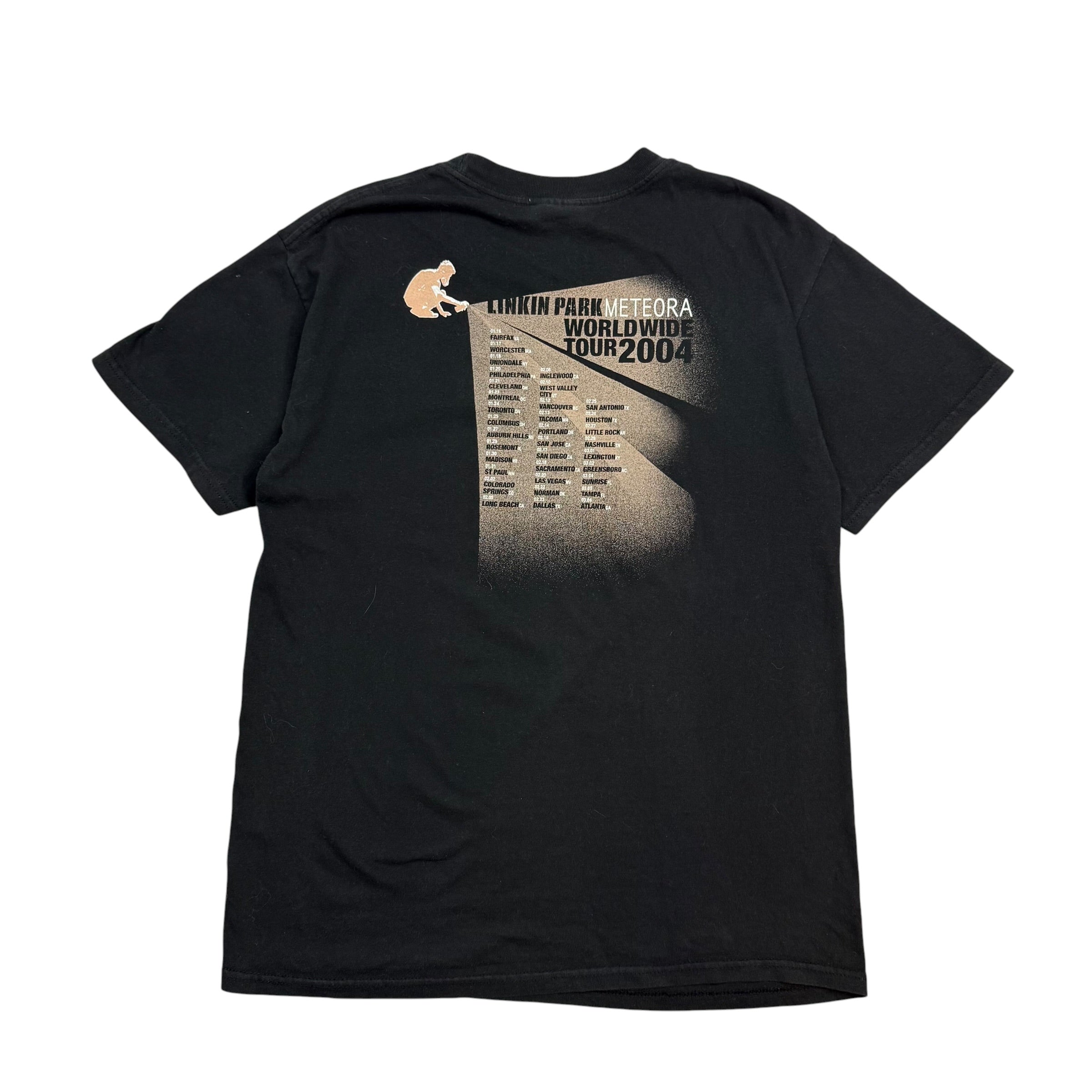 2004 Linkin Park Meteora Worldwide Tour Tee Black