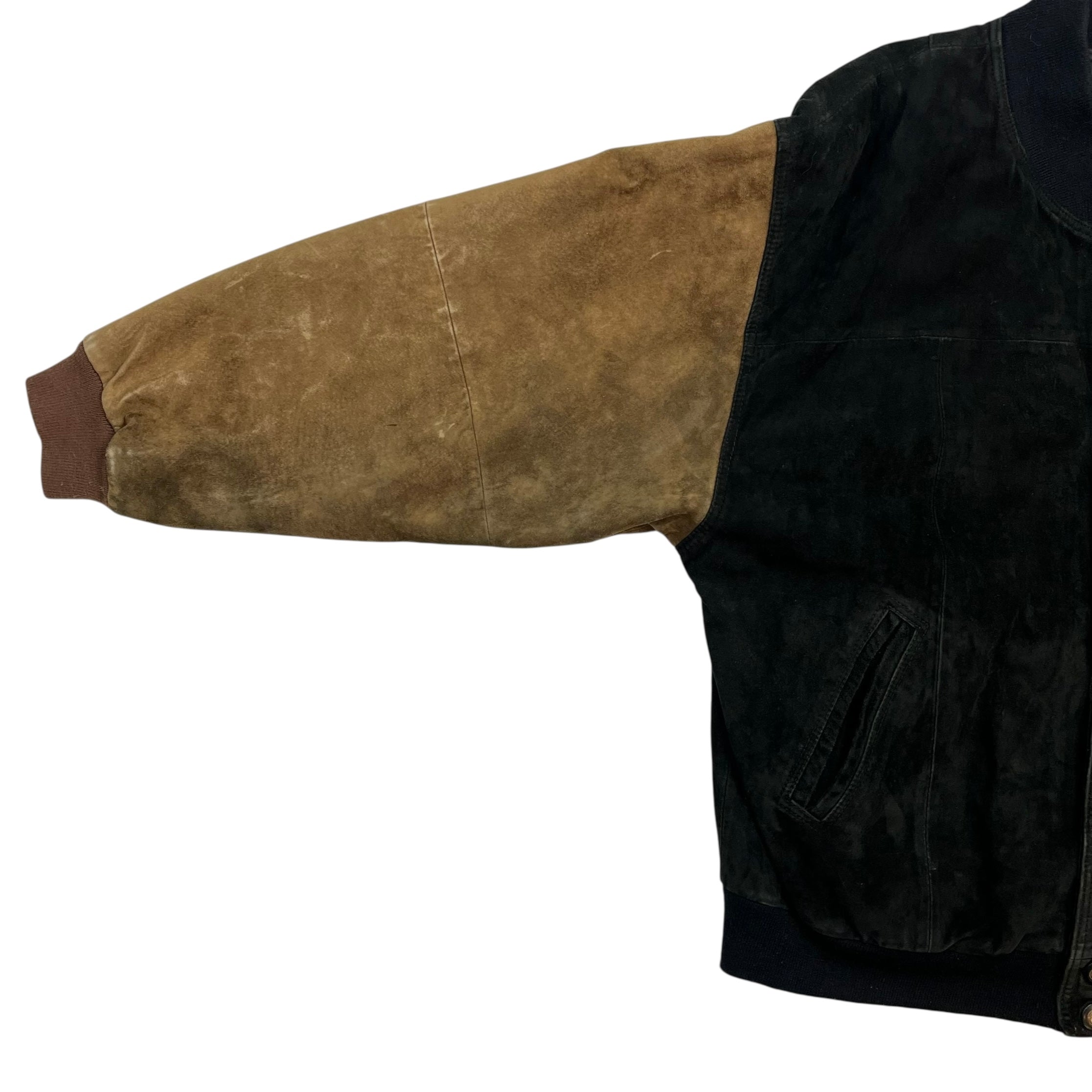 Vintage Budweiser Formula Country Leather Jacket Black/Brown