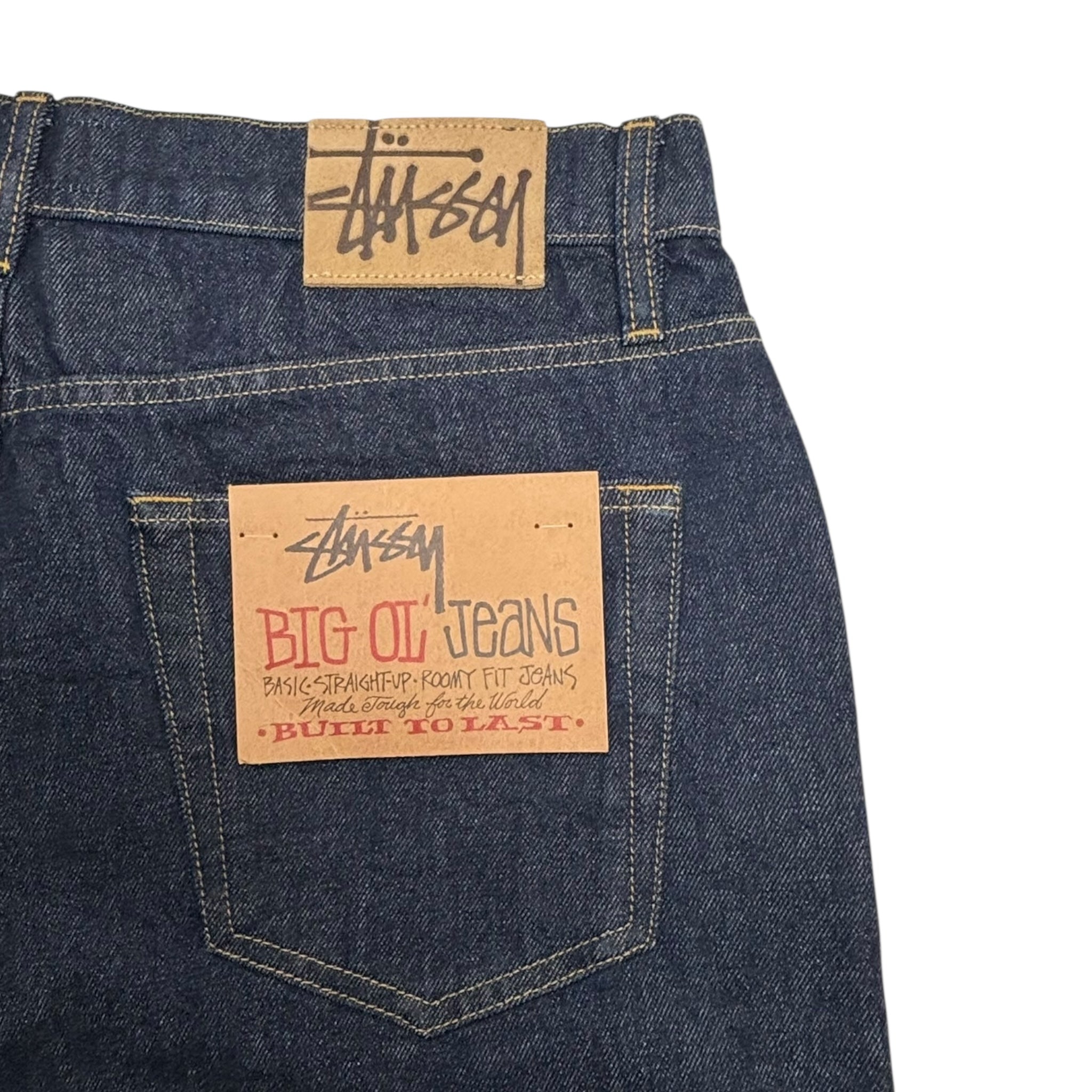 Stussy Big Ol Denim Shorts Rinsed Indigo