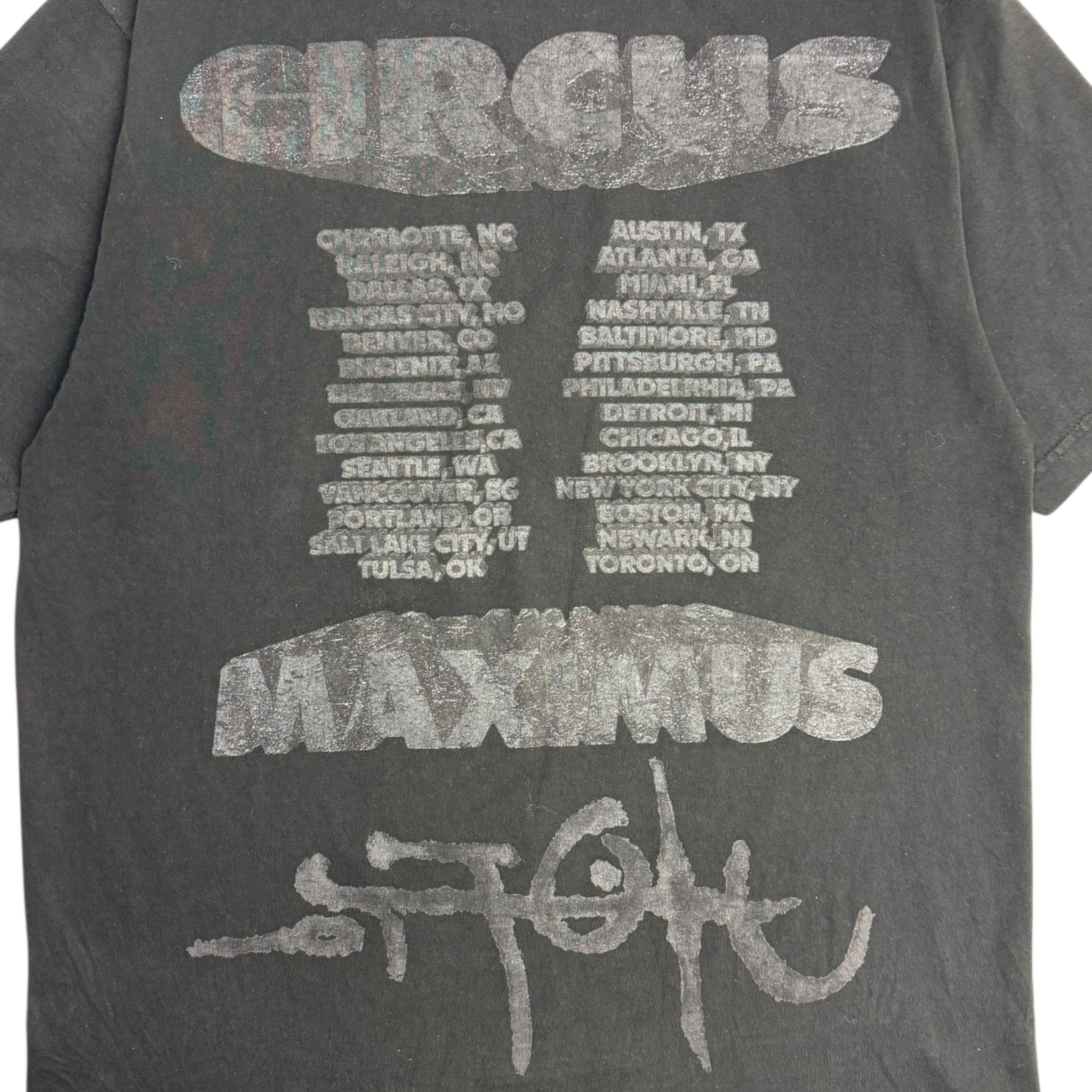Cactus Jack by Travis Scott Green Hyena Tour Tee Black