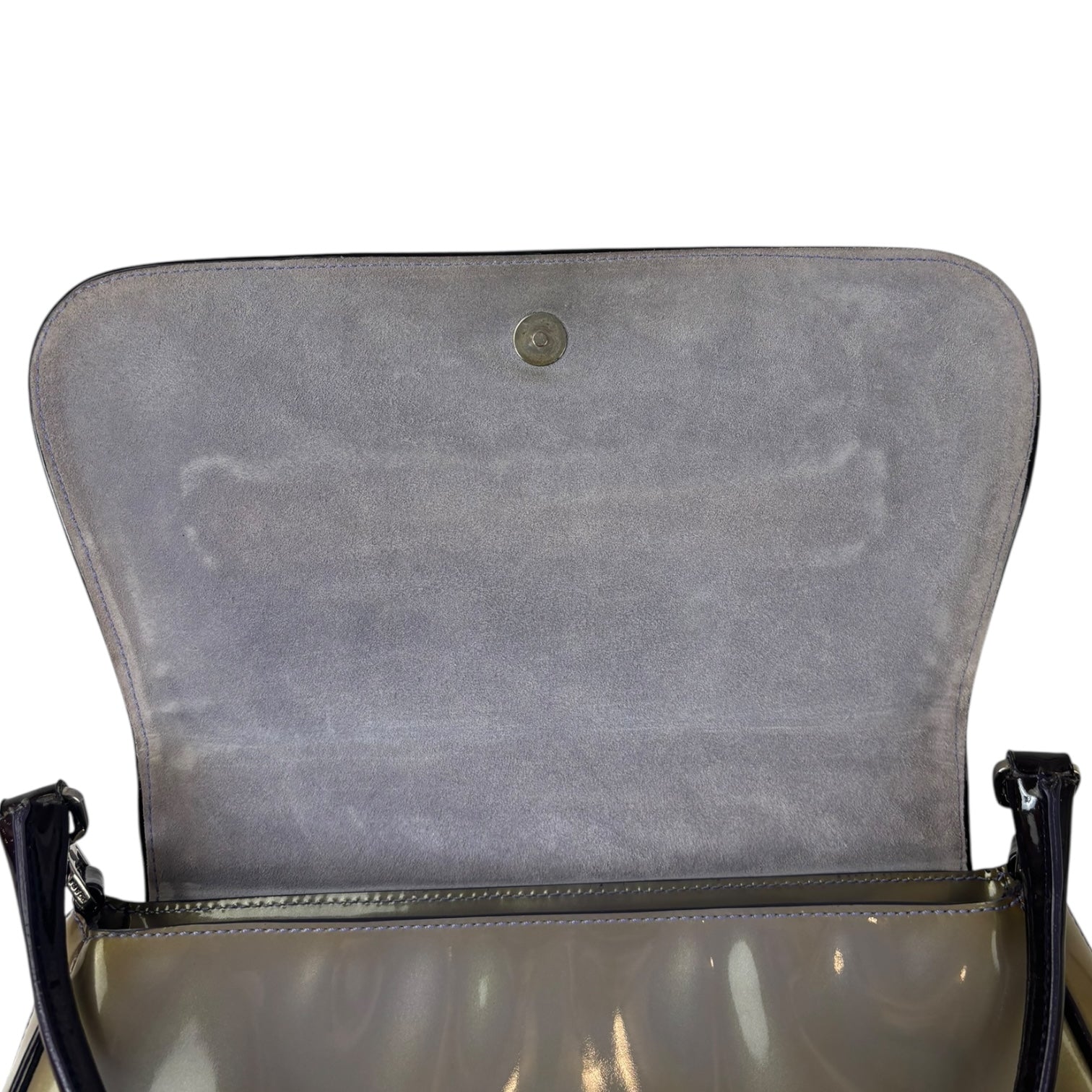 Prada Embossed Car Collection Shoulder Bag Olive/Brown
