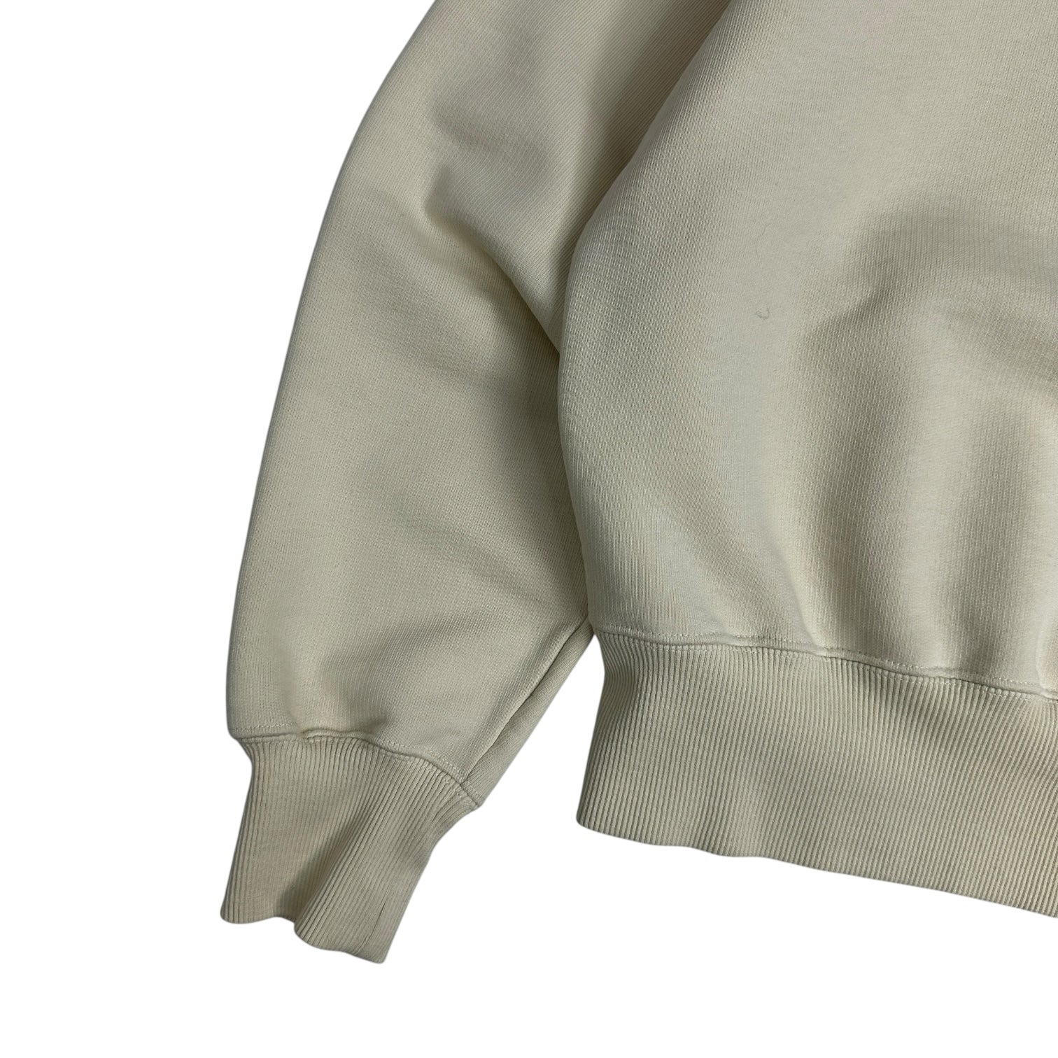 Ami Heart Logo Crewneck Cream