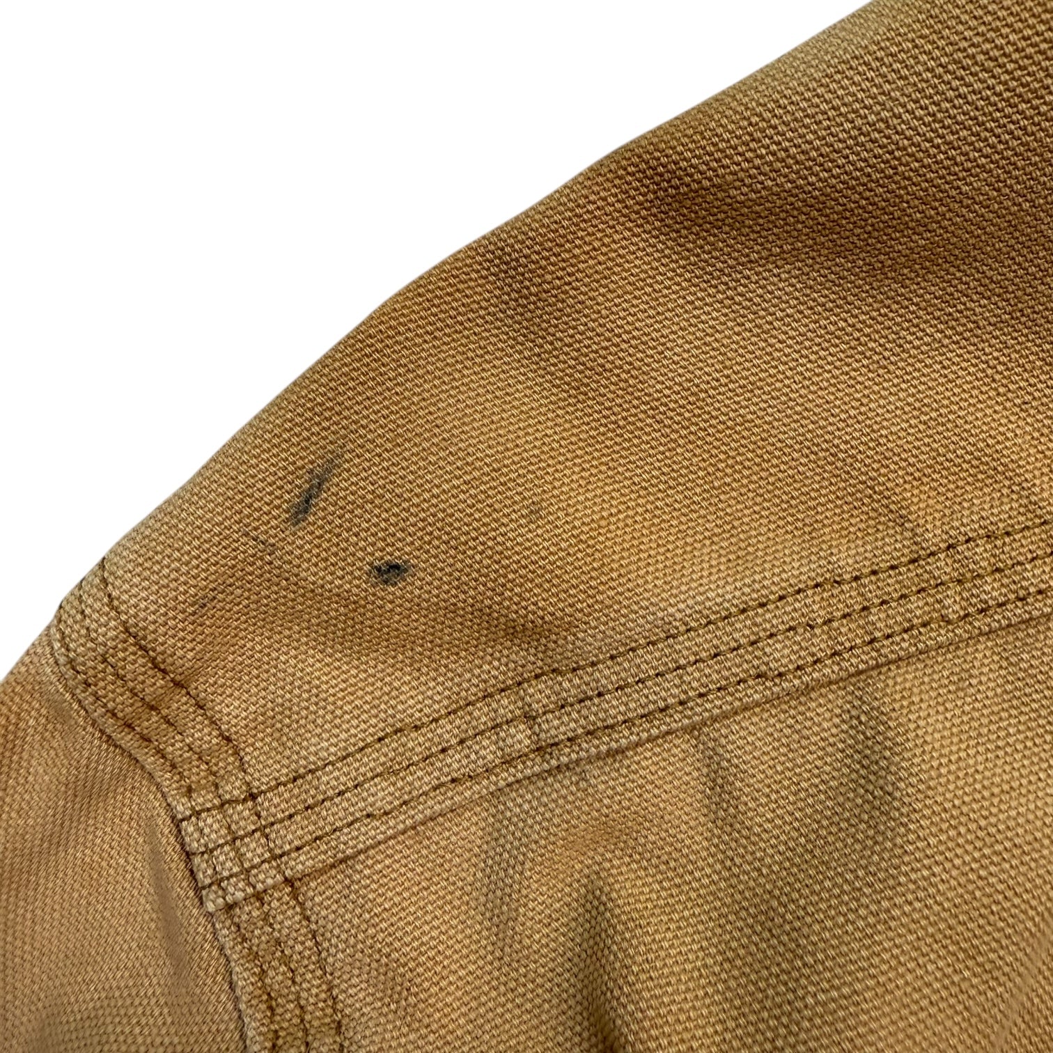 Vintage Carhartt Duck Canvas Button Up Shirt Tan