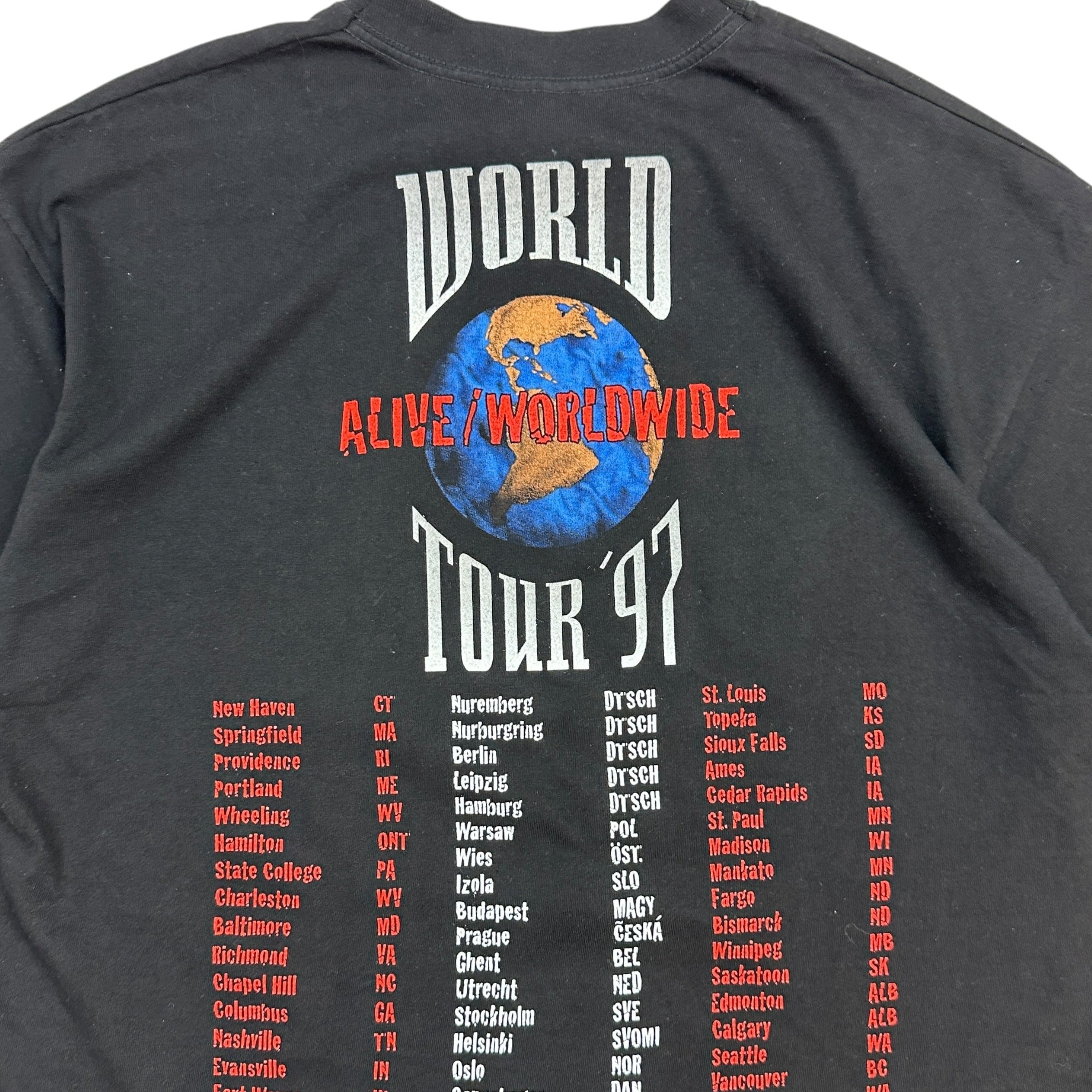 1997 Kiss Alive World Wide Tour Tee