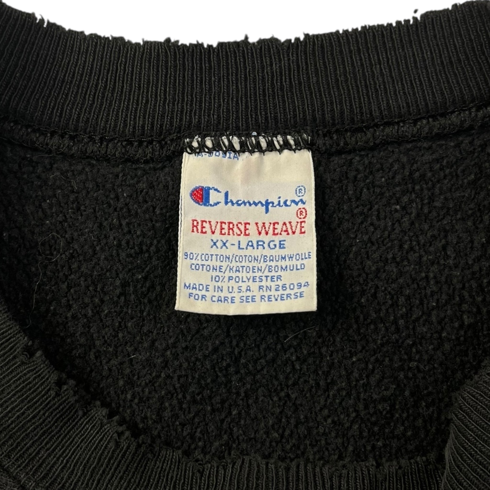 Vintage Champion Reverse Weave Crewneck Black