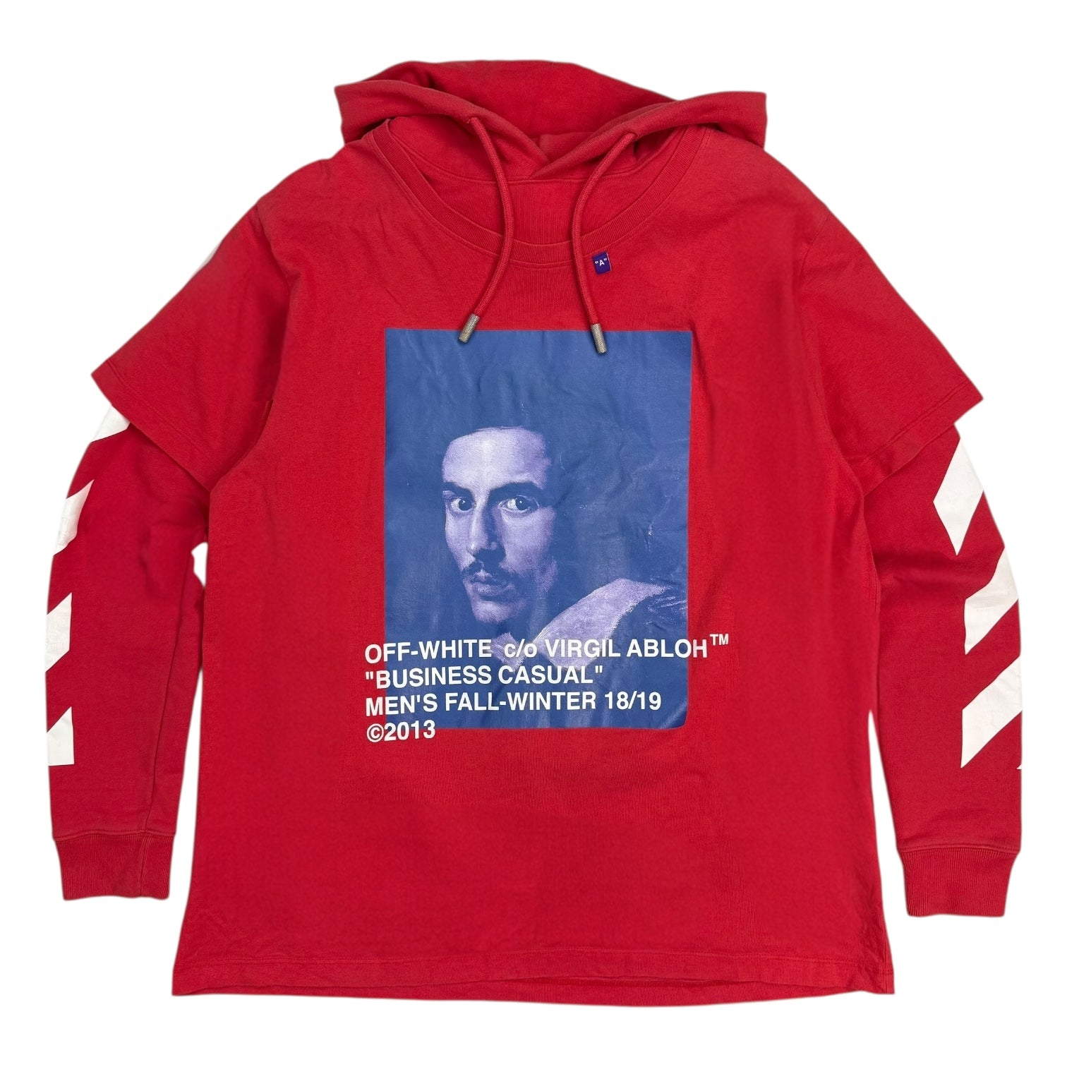 Off-White Business Casual Hoodie Red