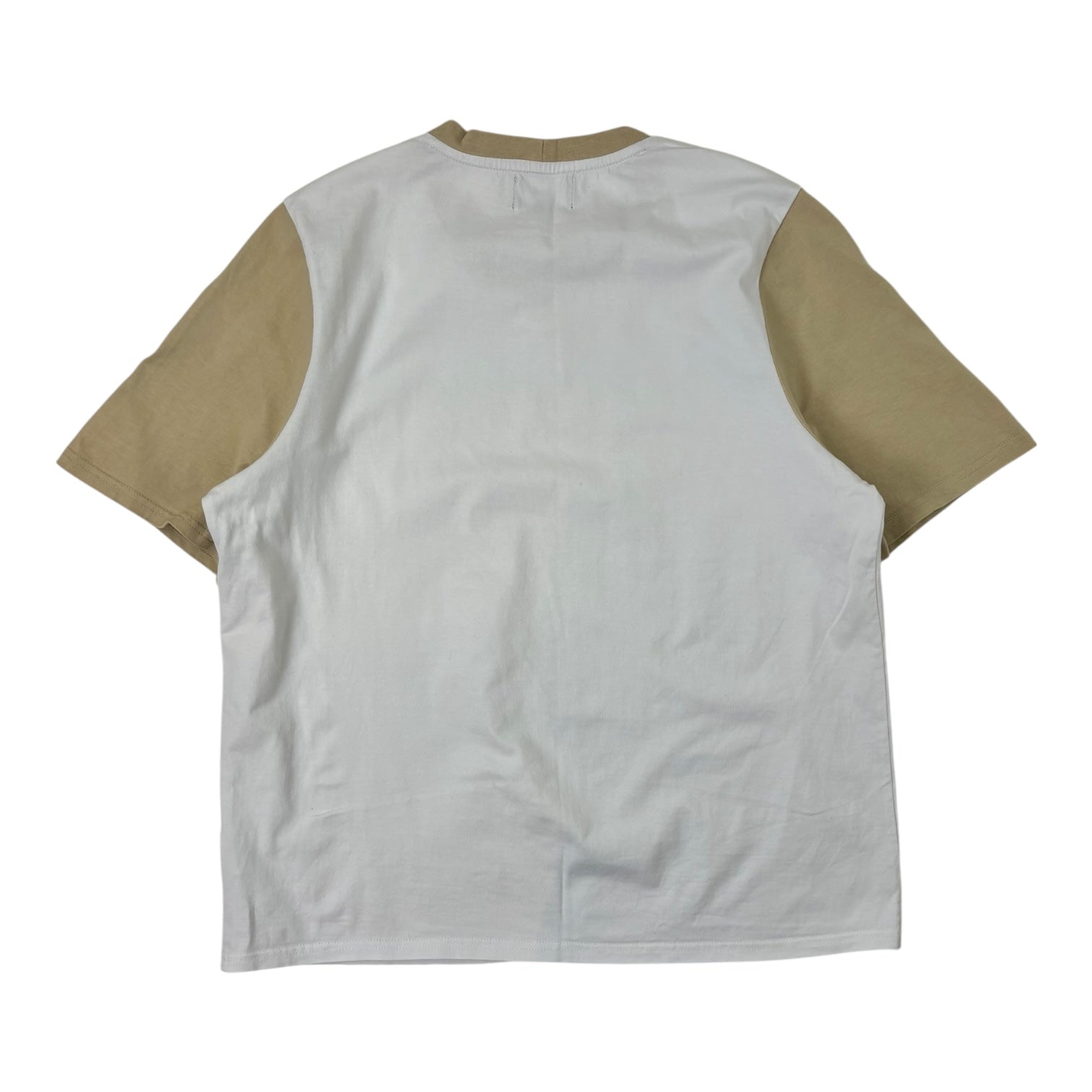 Stussy Ringer Logo T-Shirt Beige/White