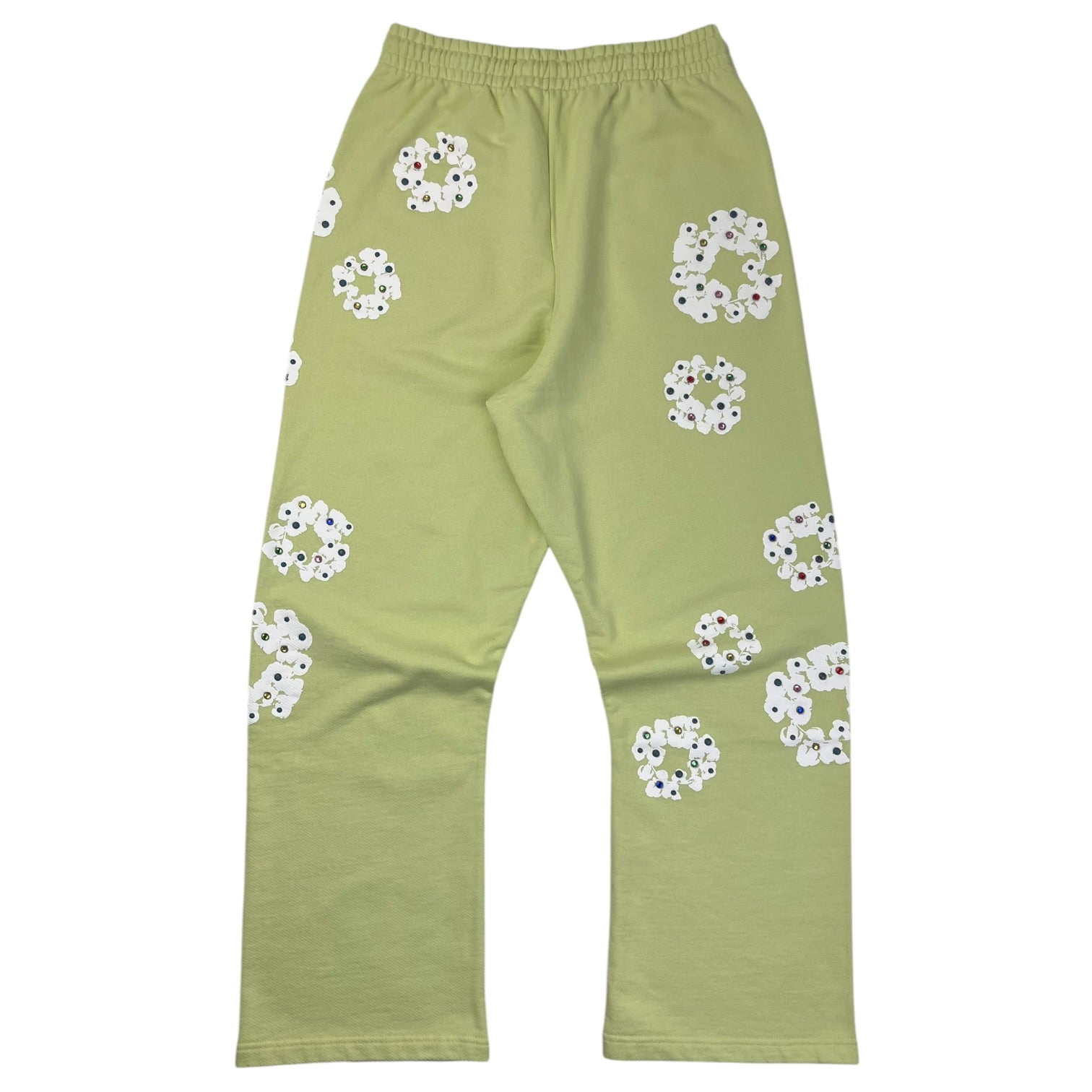 Denim Tears Rhinestone Cotton Wreath Sweatpants Mint