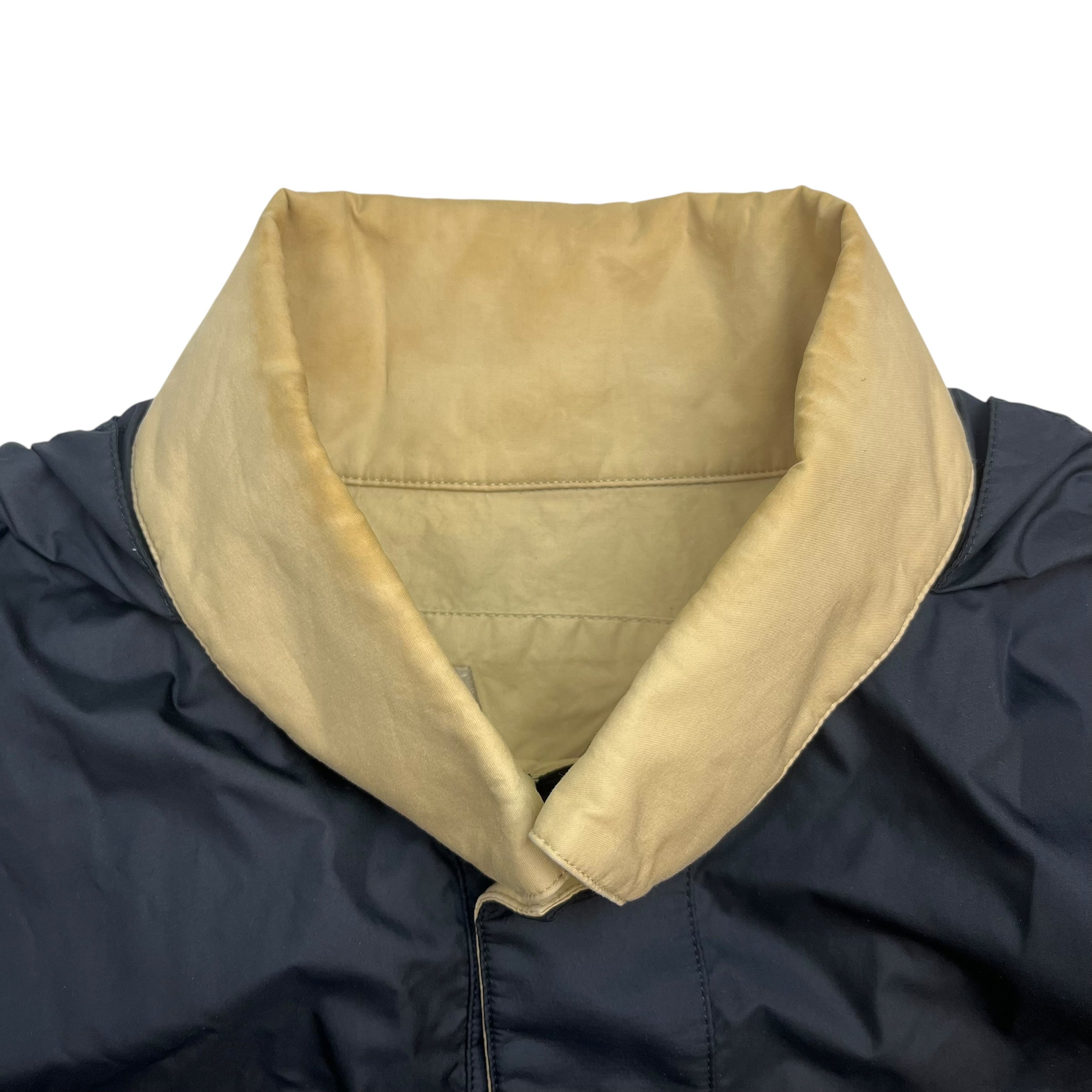 Vintage Yves Saint Laurent Windbreaker Navy/Beige